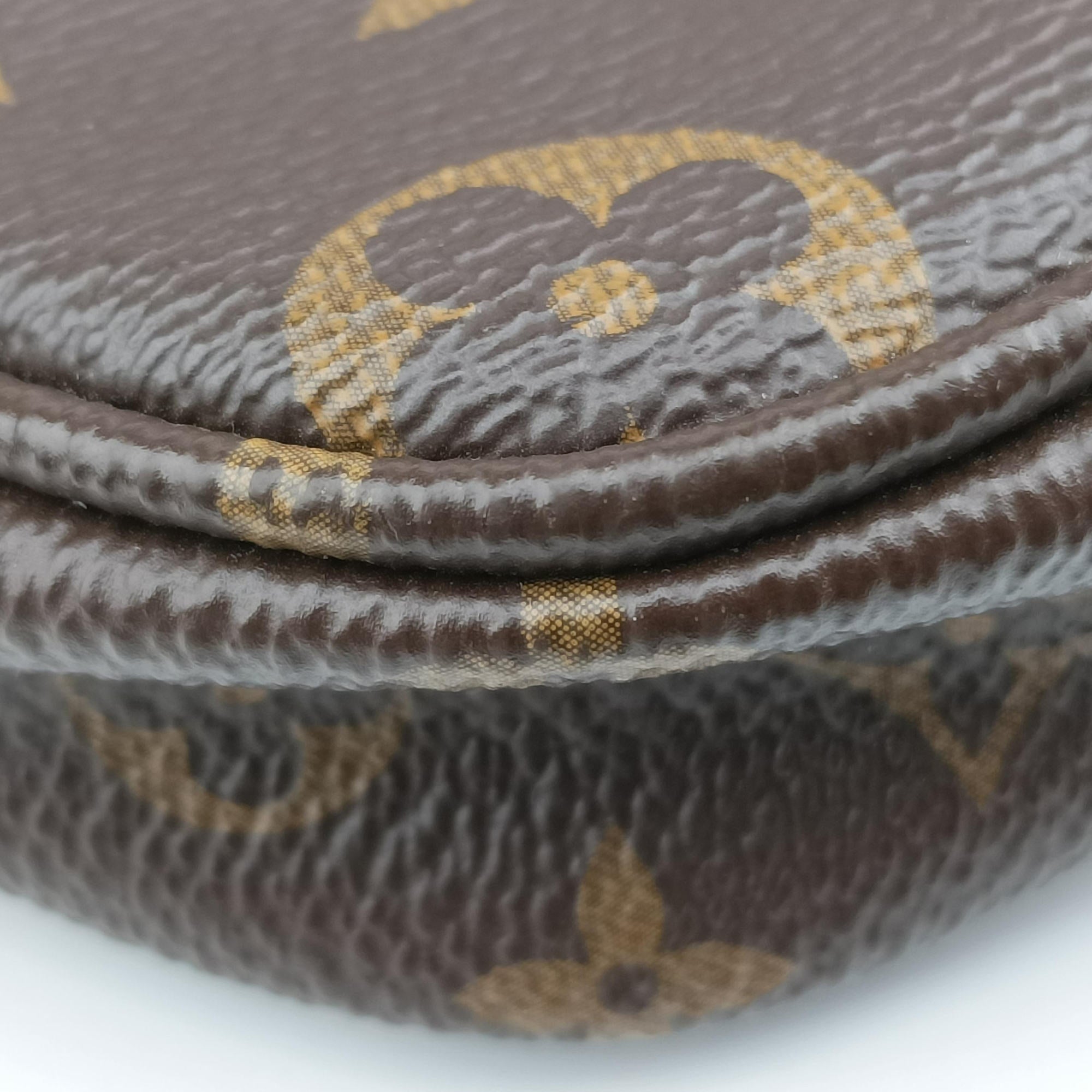 Pre-owned Louis Vuitton MULTI POCHETTE ACCESSOIRES MARRON×ROSE CLAIRE Monogram Canvas M44840 shoulderbag | stylenewstar