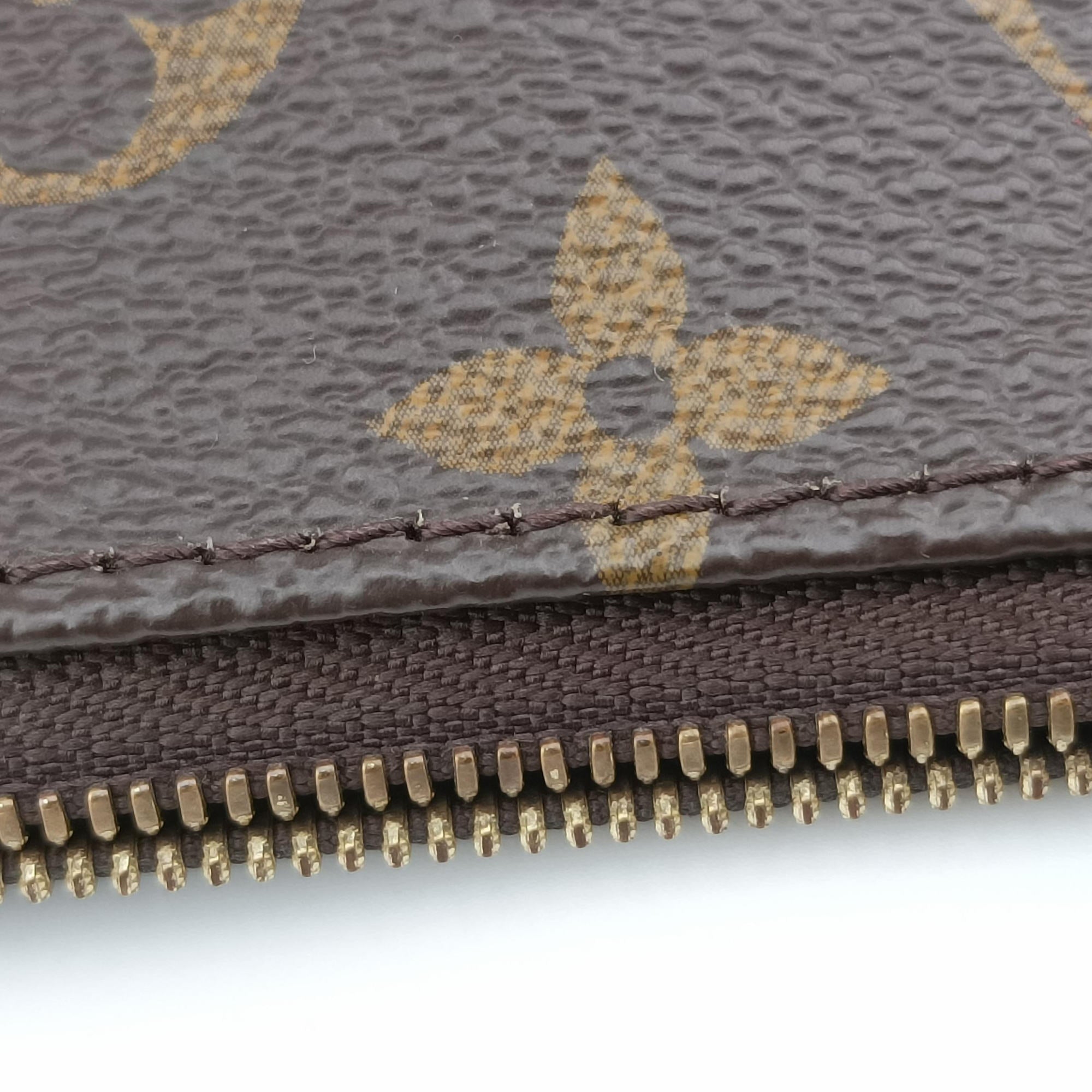 Pre-owned Louis Vuitton MULTI POCHETTE ACCESSOIRES MARRON×ROSE CLAIRE Monogram Canvas M44840 shoulderbag | stylenewstar