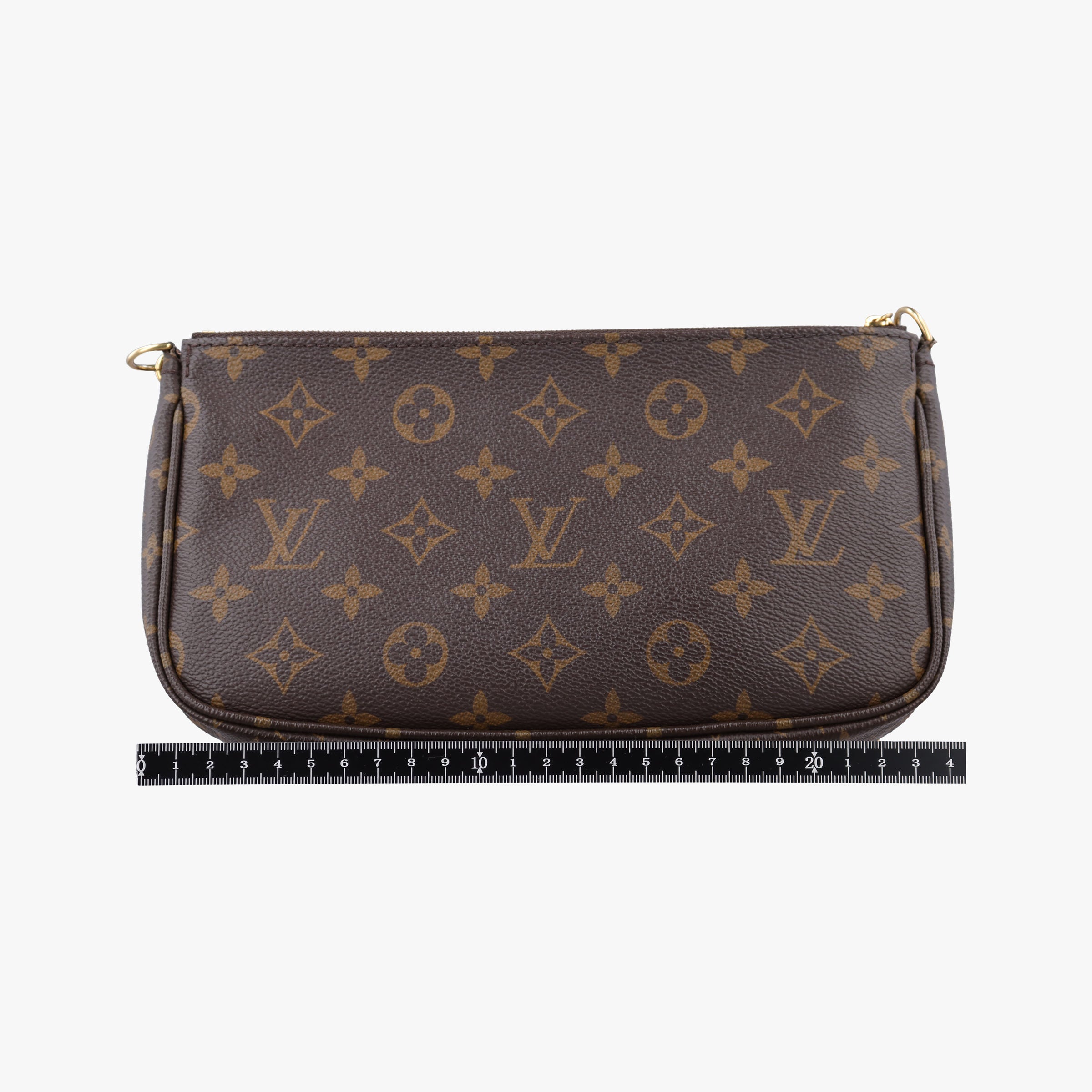 Pre-owned Louis Vuitton MULTI POCHETTE ACCESSOIRES MARRON×ROSE CLAIRE Monogram Canvas M44840 shoulderbag | stylenewstar