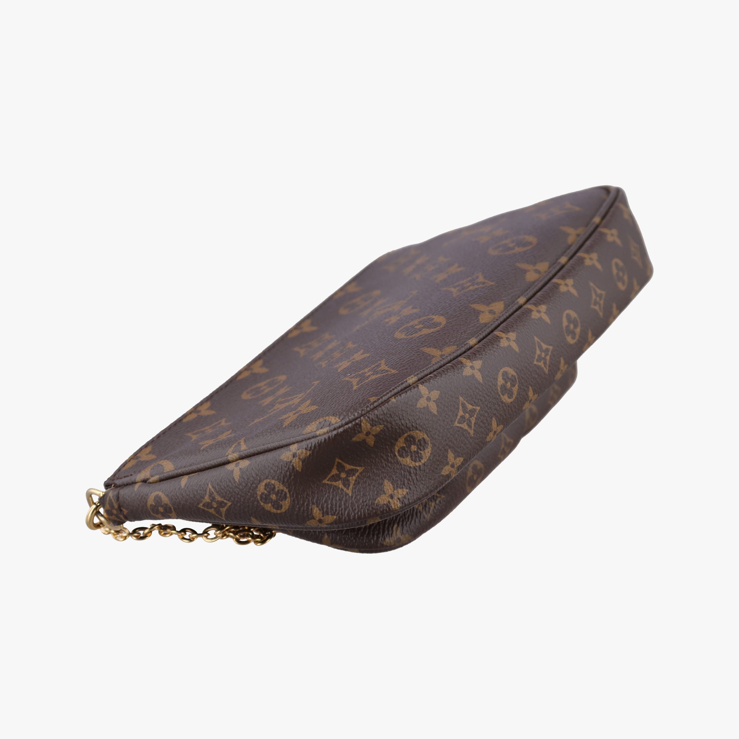 Pre-owned Louis Vuitton MULTI POCHETTE ACCESSOIRES MARRON×ROSE CLAIRE Monogram Canvas M44840 shoulderbag | stylenewstar