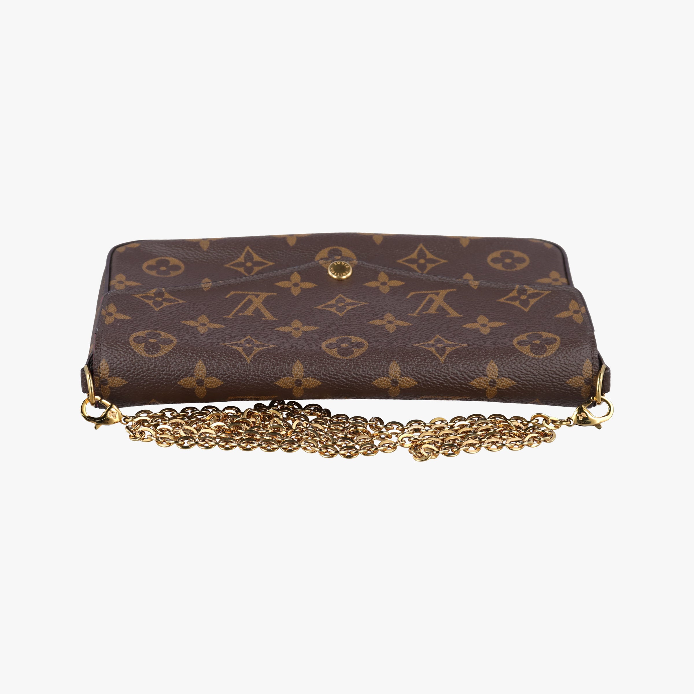 Pre-owned Louis Vuitton Pochette Felicie Brown Monogram Canvas M61276 shoulderbag | stylenewstar