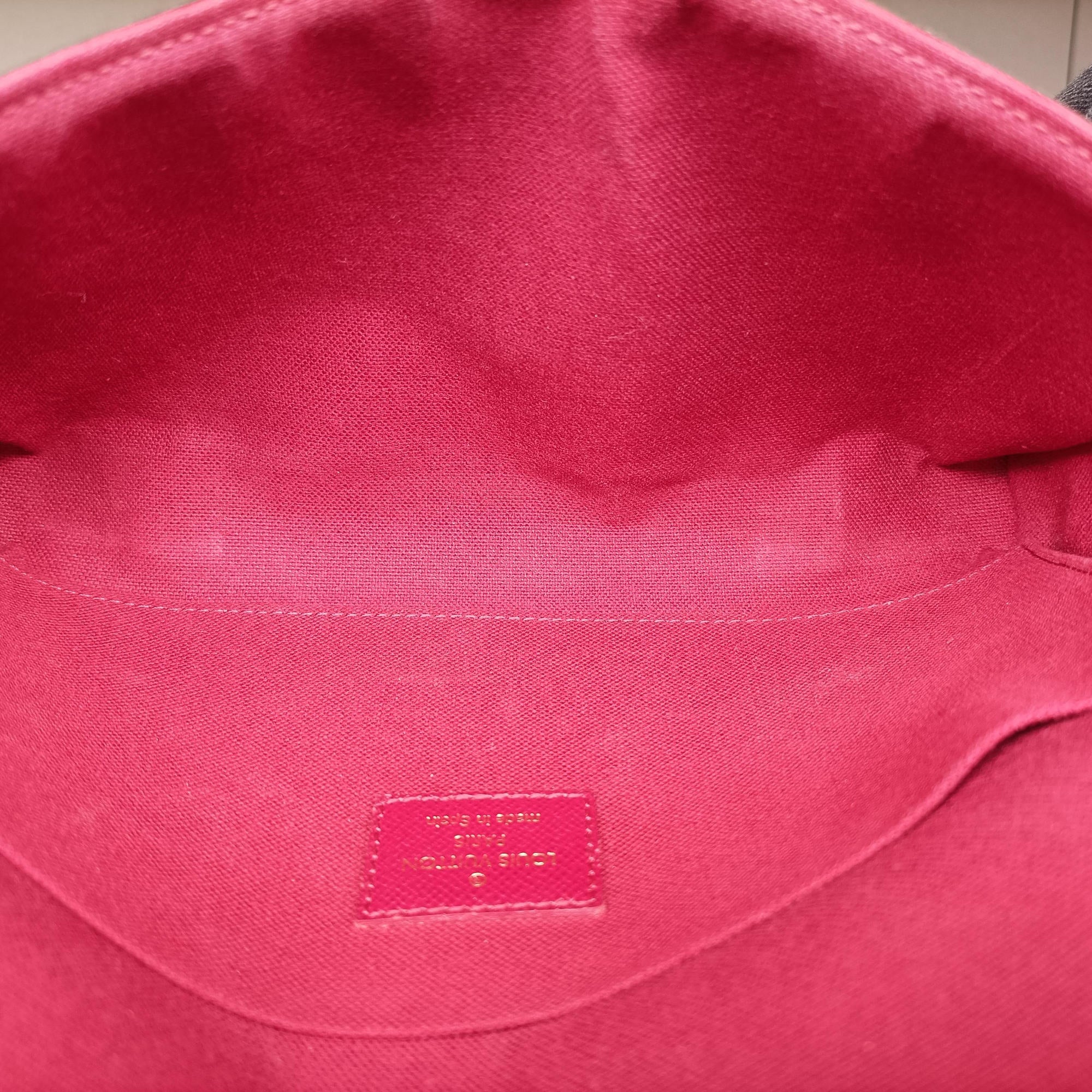 Pre-owned Louis Vuitton Pochette Felicie Brown Monogram Canvas M61276 shoulderbag | stylenewstar