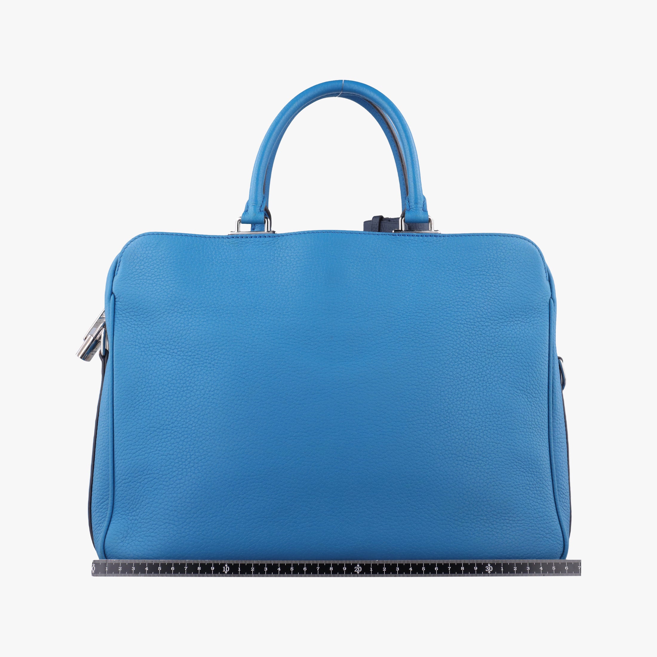 Pre-owned Louis Vuitton Armand Briefcase MM Blue Taurillon leather M52822 handbag | stylenewstar