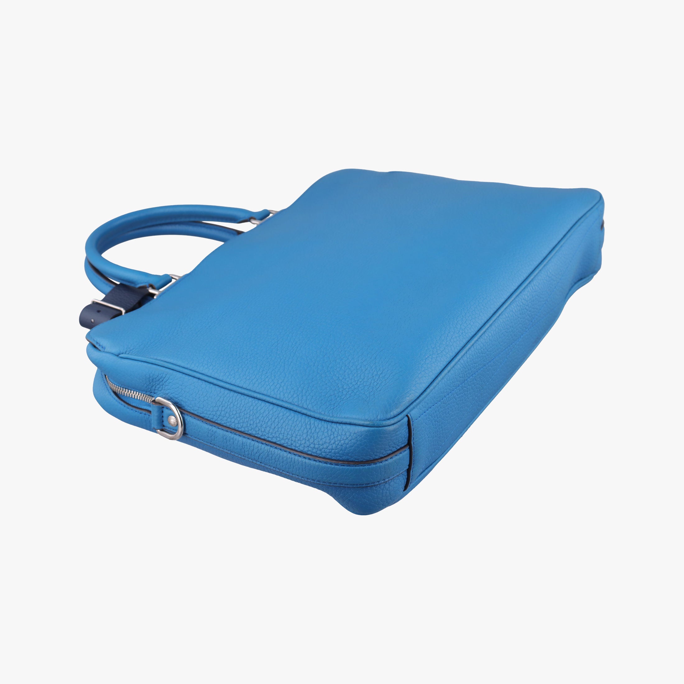Pre-owned Louis Vuitton Armand Briefcase MM Blue Taurillon leather M52822 handbag | stylenewstar