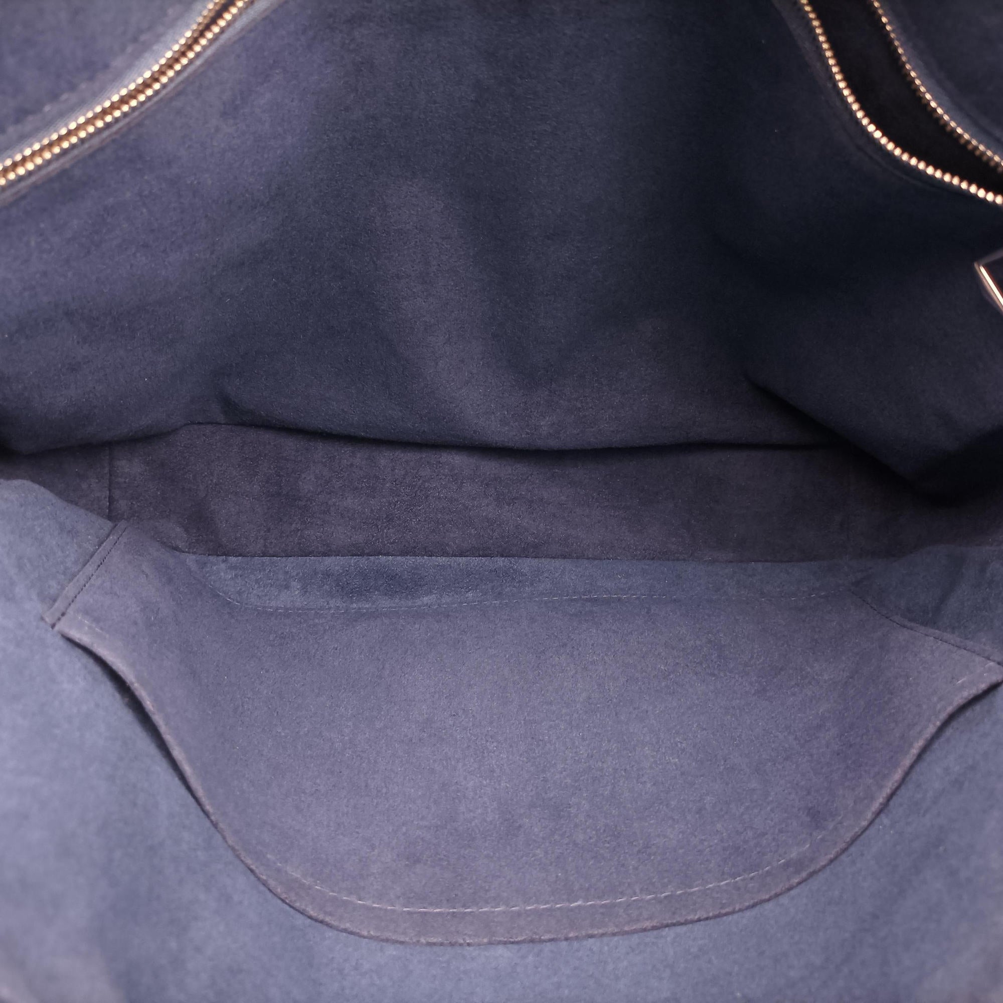 Pre-owned Louis Vuitton Armand Briefcase MM Blue Taurillon leather M52822 handbag | stylenewstar
