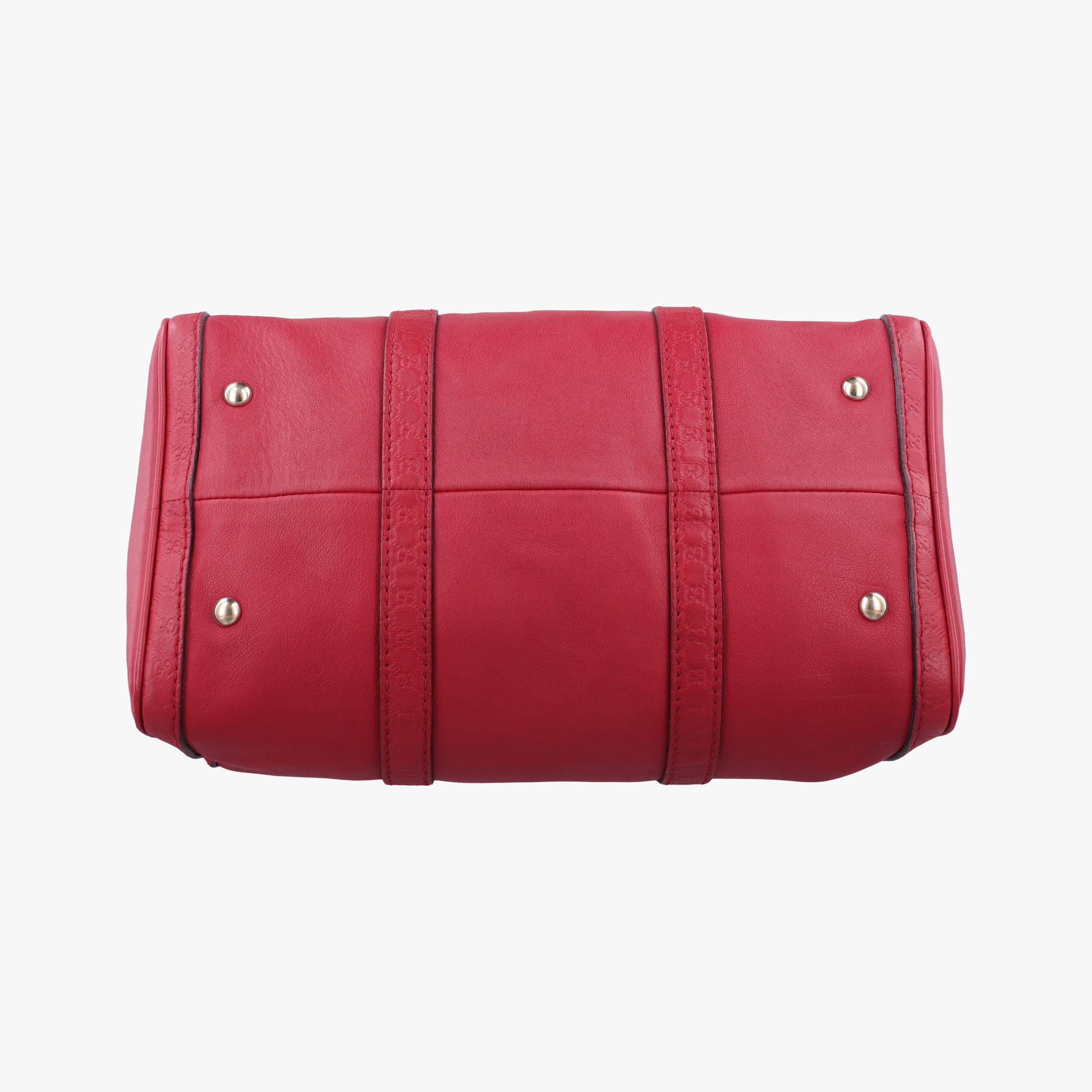 Secondhand Gucci Guccissima Trim Web Joy Red Leather 247205 shoulderbag | stylenewstar