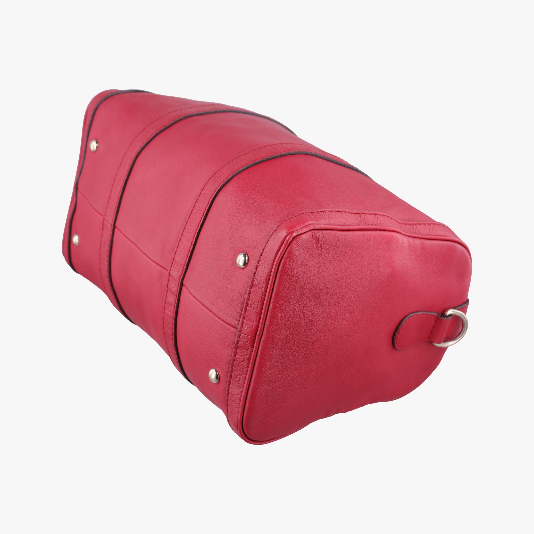Secondhand Gucci Guccissima Trim Web Joy Red Leather 247205 shoulderbag | stylenewstar