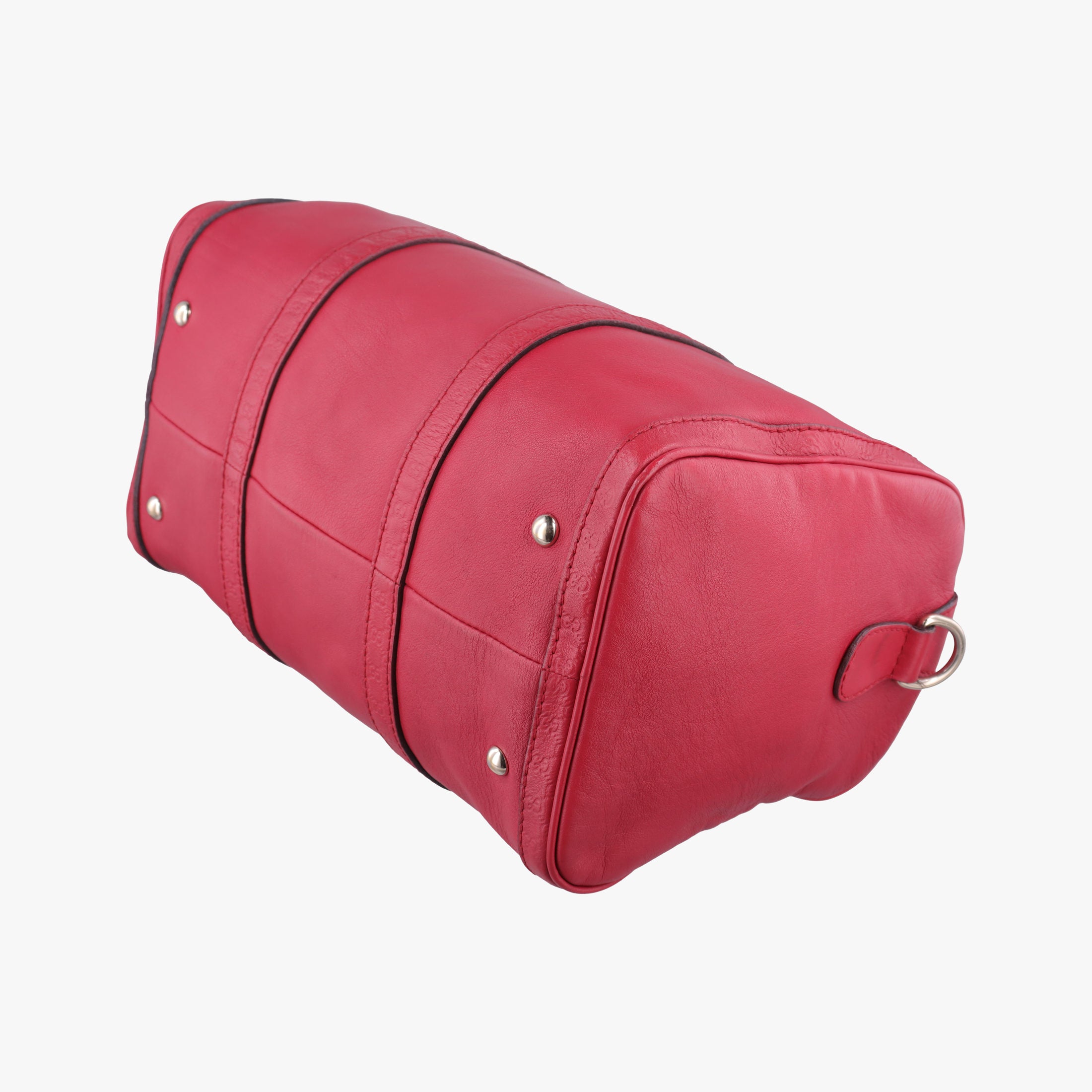 Secondhand Gucci Guccissima Trim Web Joy Red Leather 247205 shoulderbag | stylenewstar
