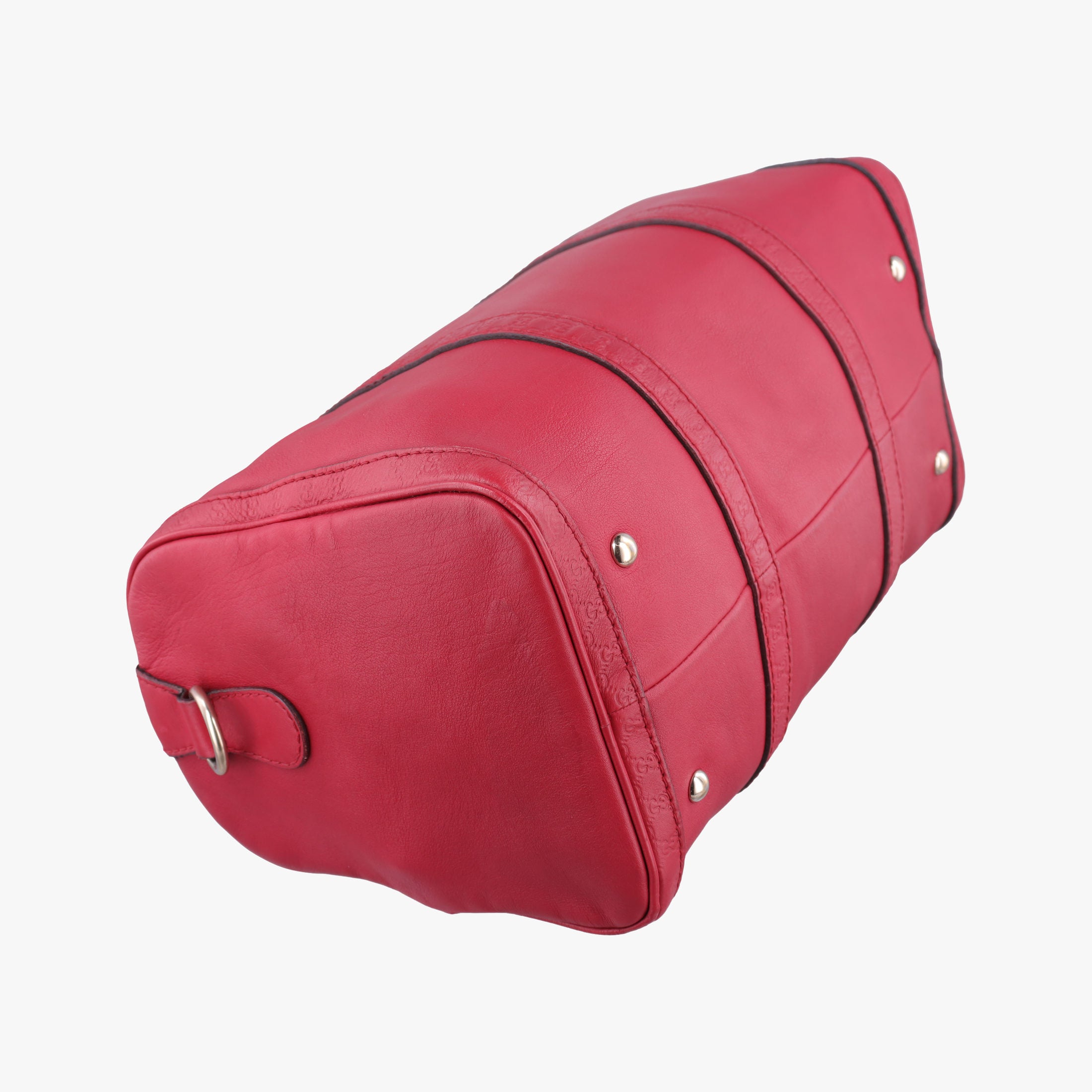 Secondhand Gucci Guccissima Trim Web Joy Red Leather 247205 shoulderbag | stylenewstar