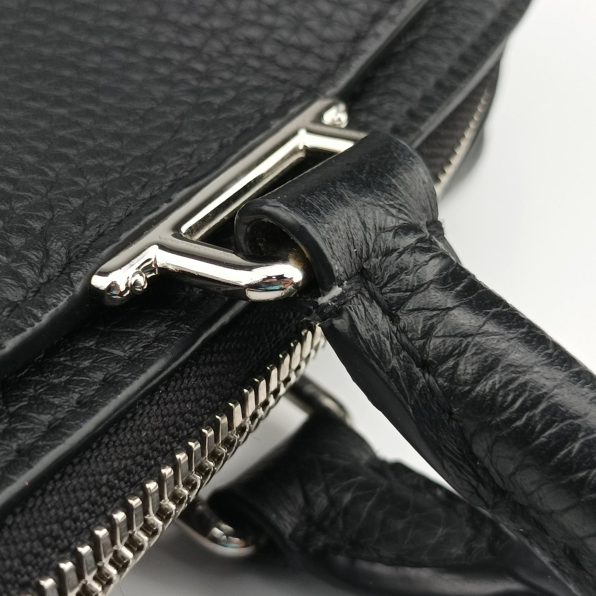 Pre-owned Louis Vuitton Armand Briefcase MM Noir Taurillon leather M54381 handbag | stylenewstar