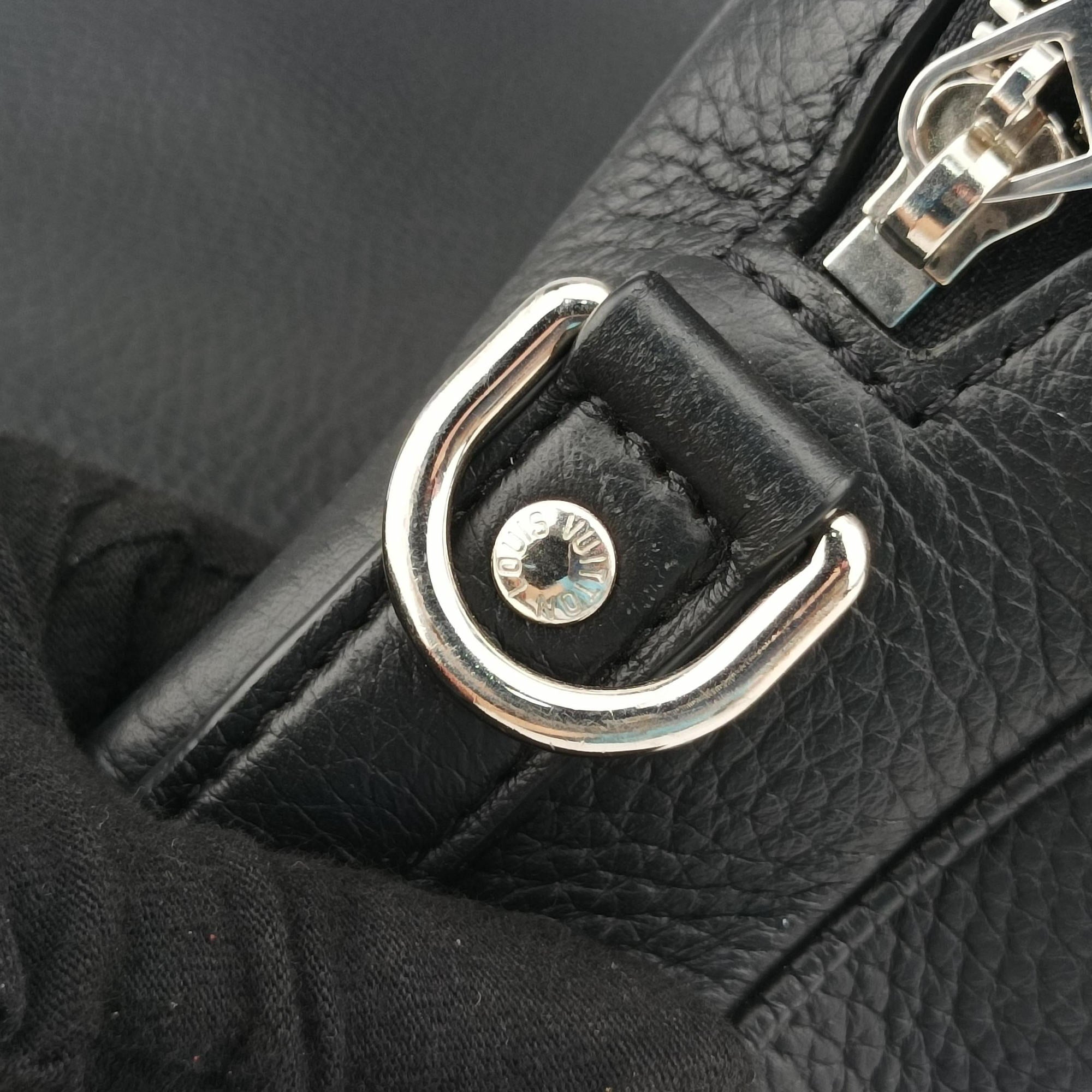 Pre-owned Louis Vuitton Armand Briefcase MM Noir Taurillon leather M54381 handbag | stylenewstar