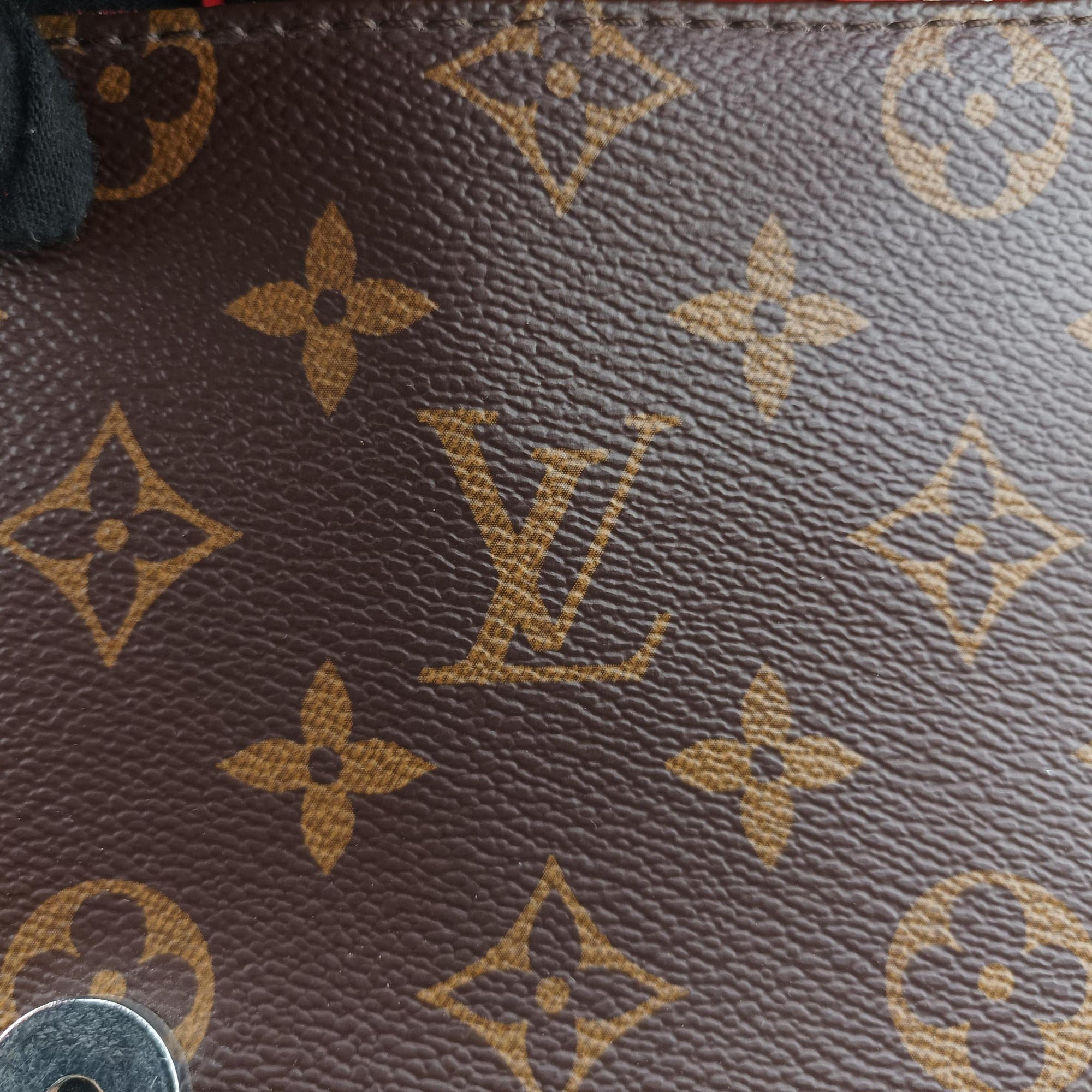 Pre-owned Louis Vuitton SAINT MICHEL brown×COQUELICOT Monogram Canvas×Epi Leather M44031 shoulderbag | stylenewstar
