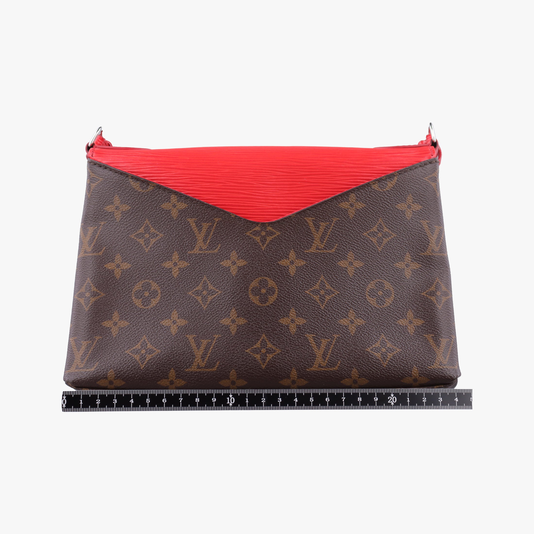 Pre-owned Louis Vuitton SAINT MICHEL brown×COQUELICOT Monogram Canvas×Epi Leather M44031 shoulderbag | stylenewstar