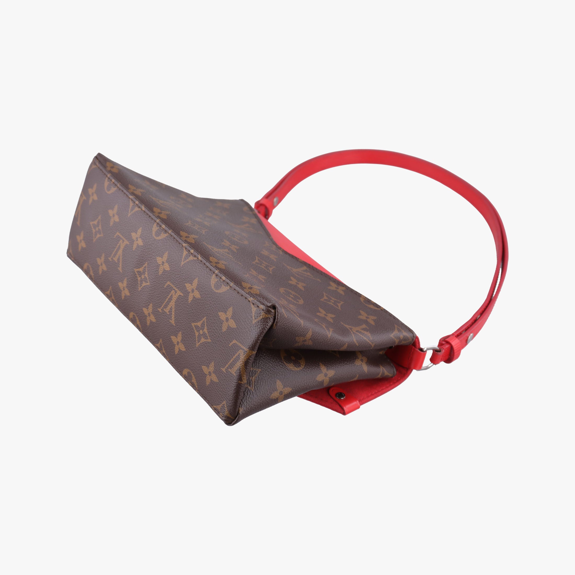 Pre-owned Louis Vuitton SAINT MICHEL brown×COQUELICOT Monogram Canvas×Epi Leather M44031 shoulderbag | stylenewstar