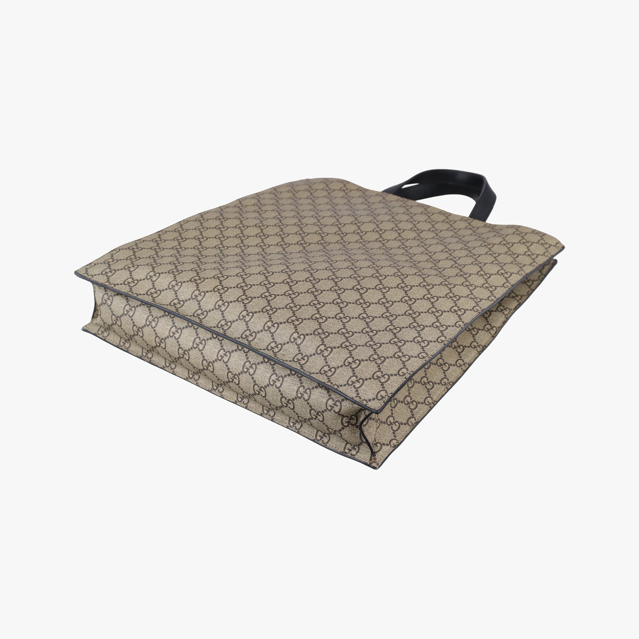 Pre-owned Gucci GG Supreme Bee Beige×black PVC coated canvas×Leather 450950 shoulderbag | stylenewstar