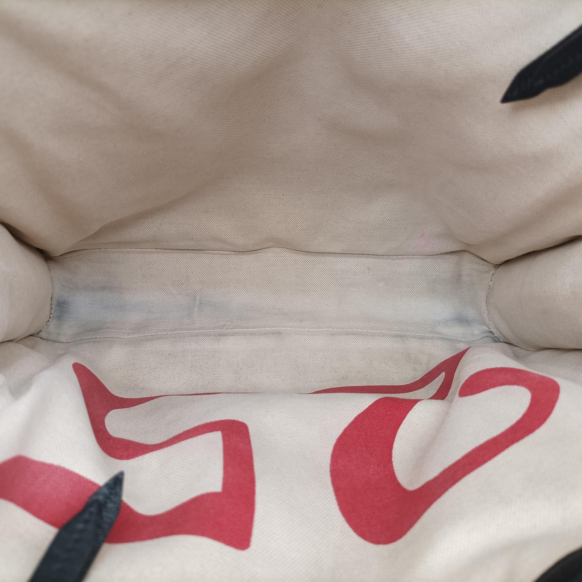 Pre-owned Gucci GG Supreme Bee Beige×black PVC coated canvas×Leather 450950 shoulderbag | stylenewstar