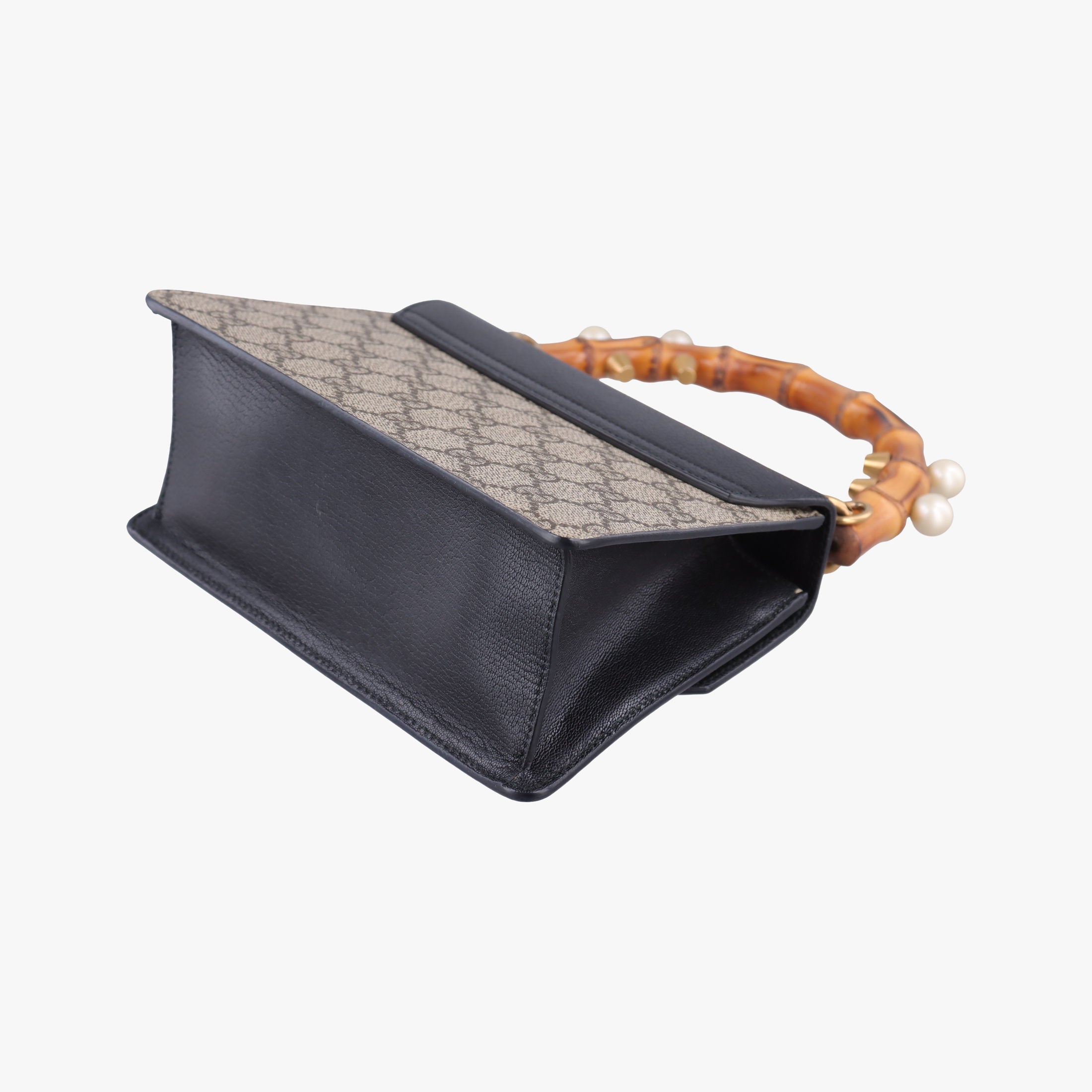 Pre-owned Gucci Mini Fox Brooch Bamboo Beige×Multicolour PVC coated canvas×Leather 466428 shoulderbag | stylenewstar