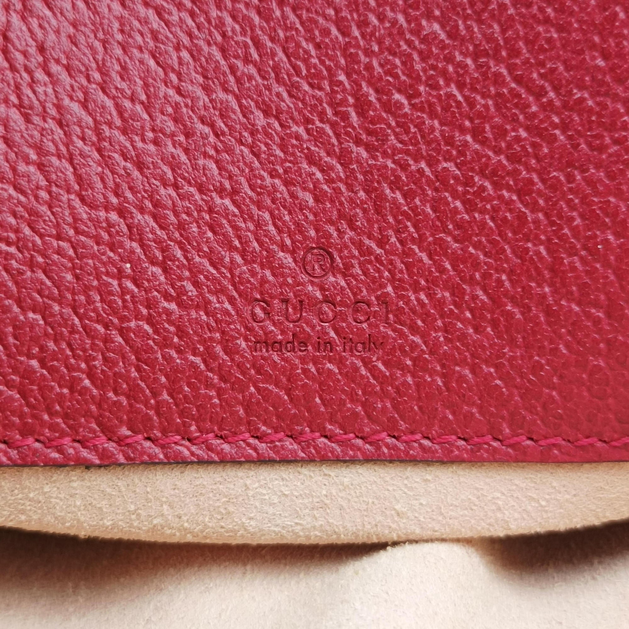 Pre-owned Gucci Ophidia Red×Multicolour PVC coated canvas×Leather 598661 backpack/rucksack | stylenewstar