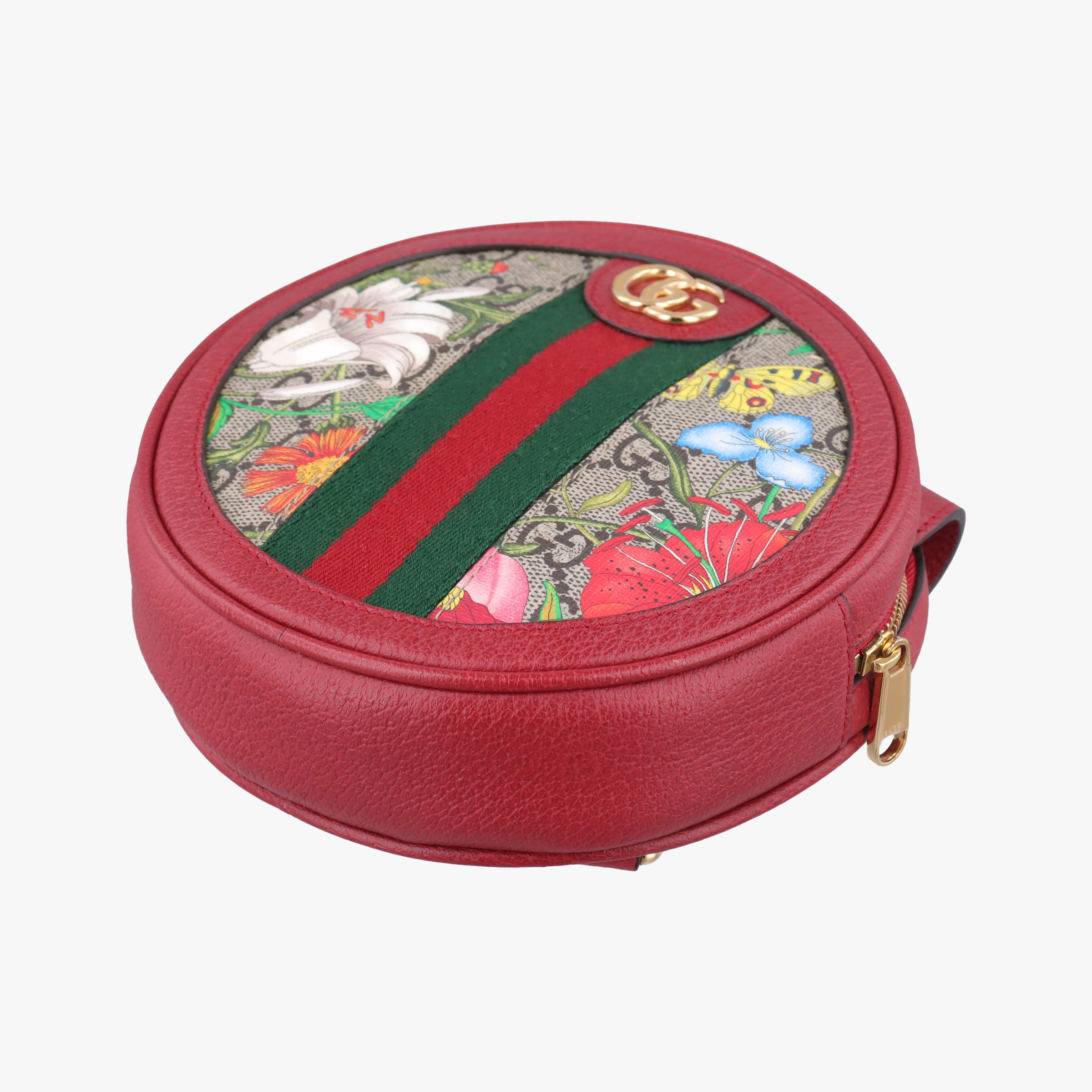 Pre-owned Gucci Ophidia Red×Multicolour PVC coated canvas×Leather 598661 backpack/rucksack | stylenewstar
