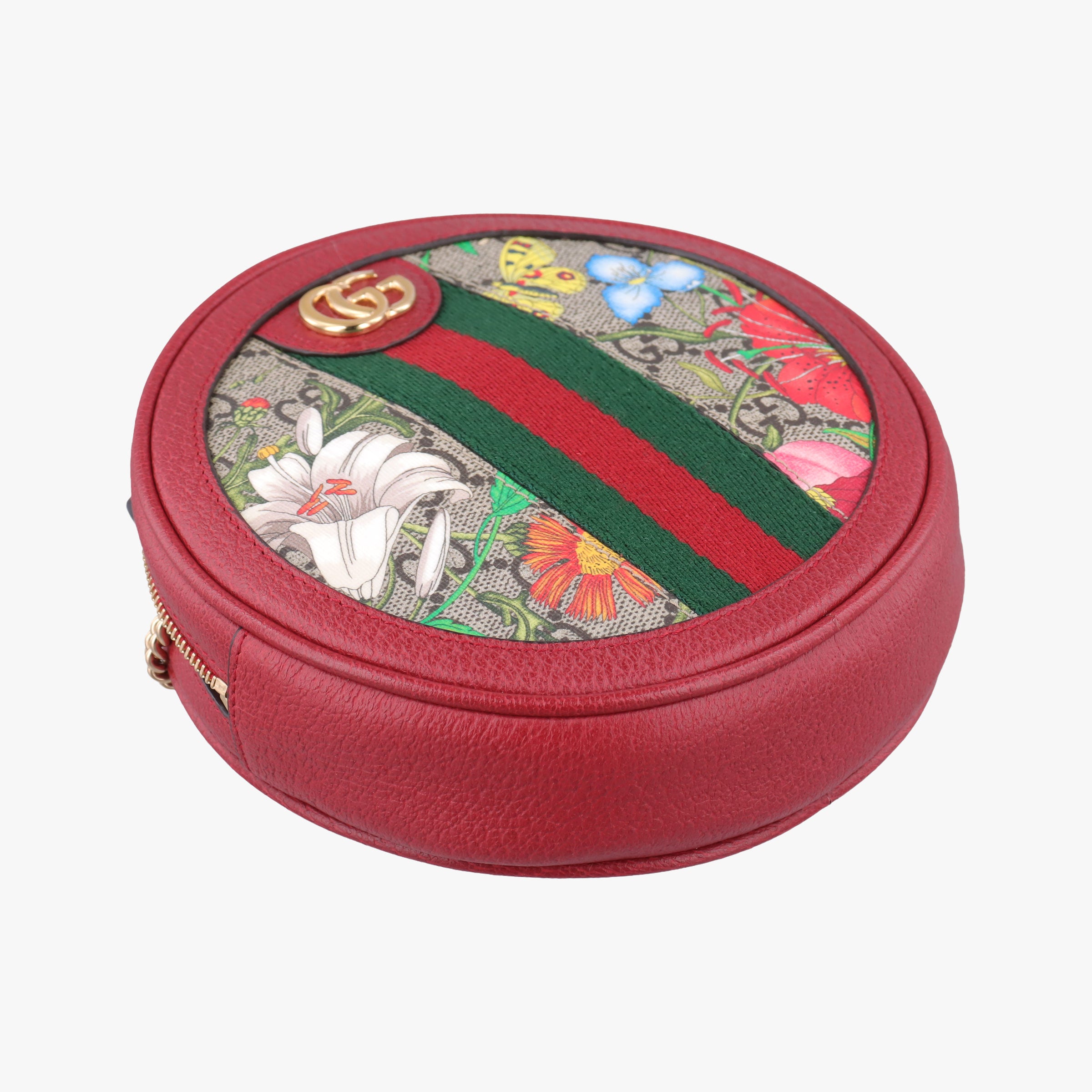 Pre-owned Gucci Ophidia Red×Multicolour PVC coated canvas×Leather 598661 backpack/rucksack | stylenewstar