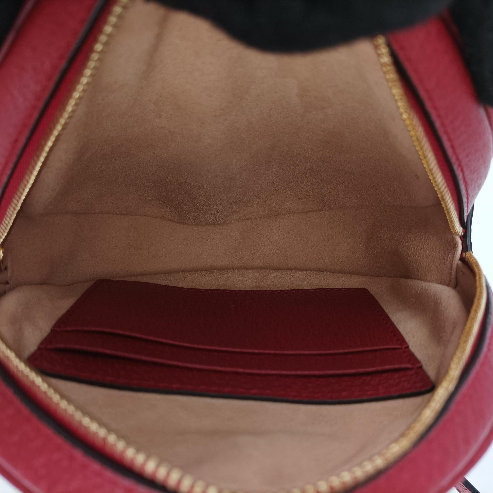 Pre-owned Gucci Ophidia Red×Multicolour PVC coated canvas×Leather 598661 backpack/rucksack | stylenewstar