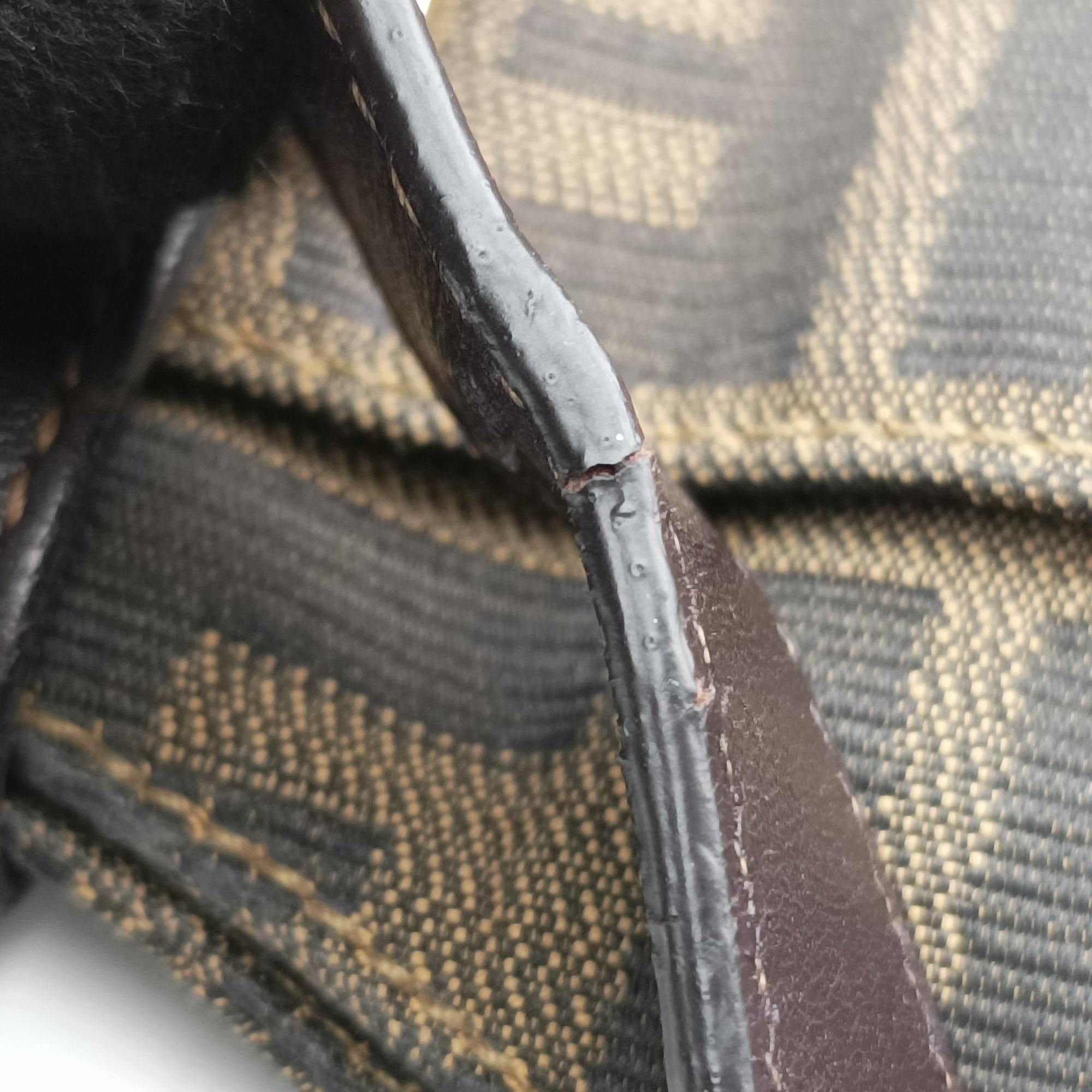Pre-owned Fendi Zucca Brown canvas x Leather 8BR631 handbag | stylenewstar