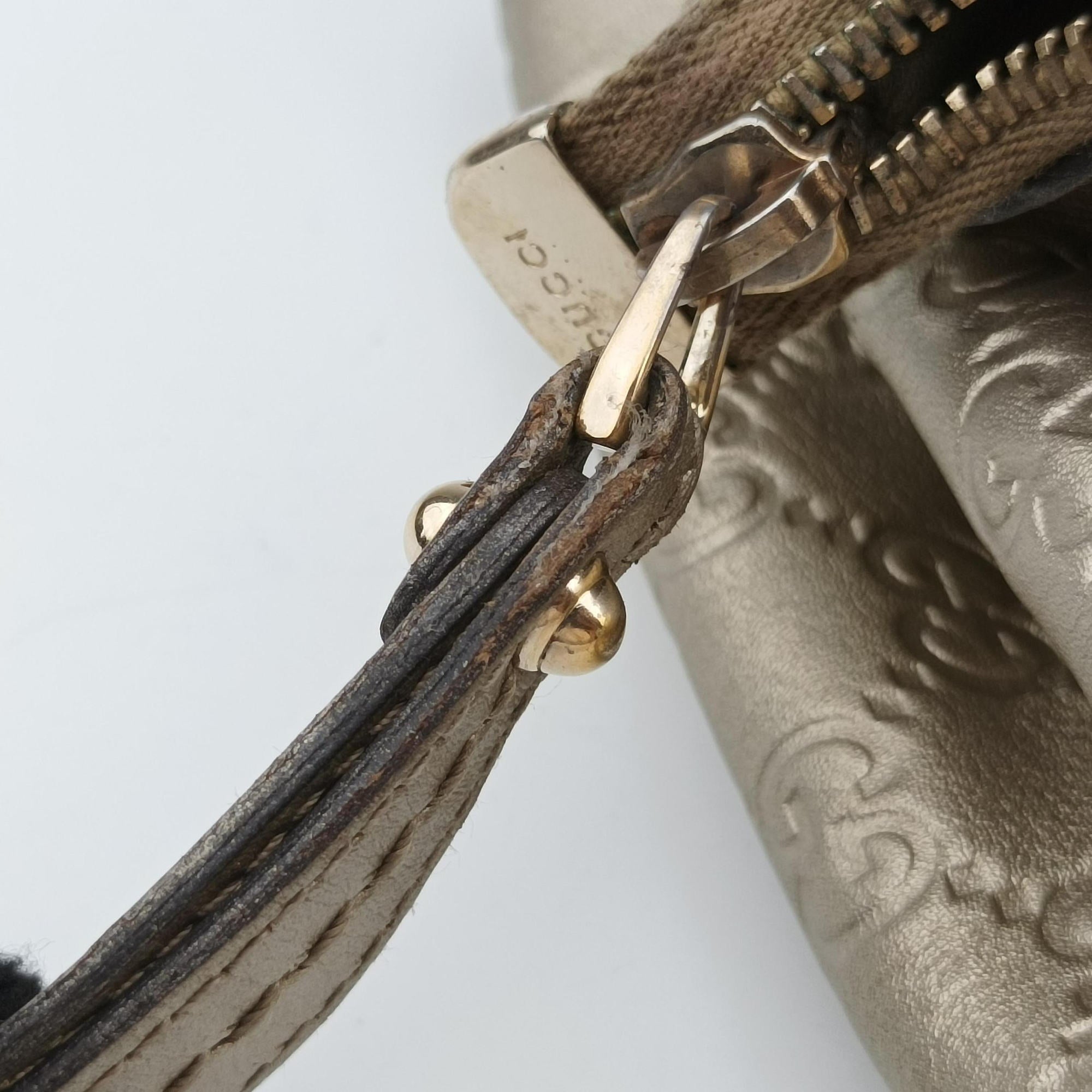 Vintage Gucci Sukey GUCCISSIMA Golden Leather 223974 shoulderbag | stylenewstar