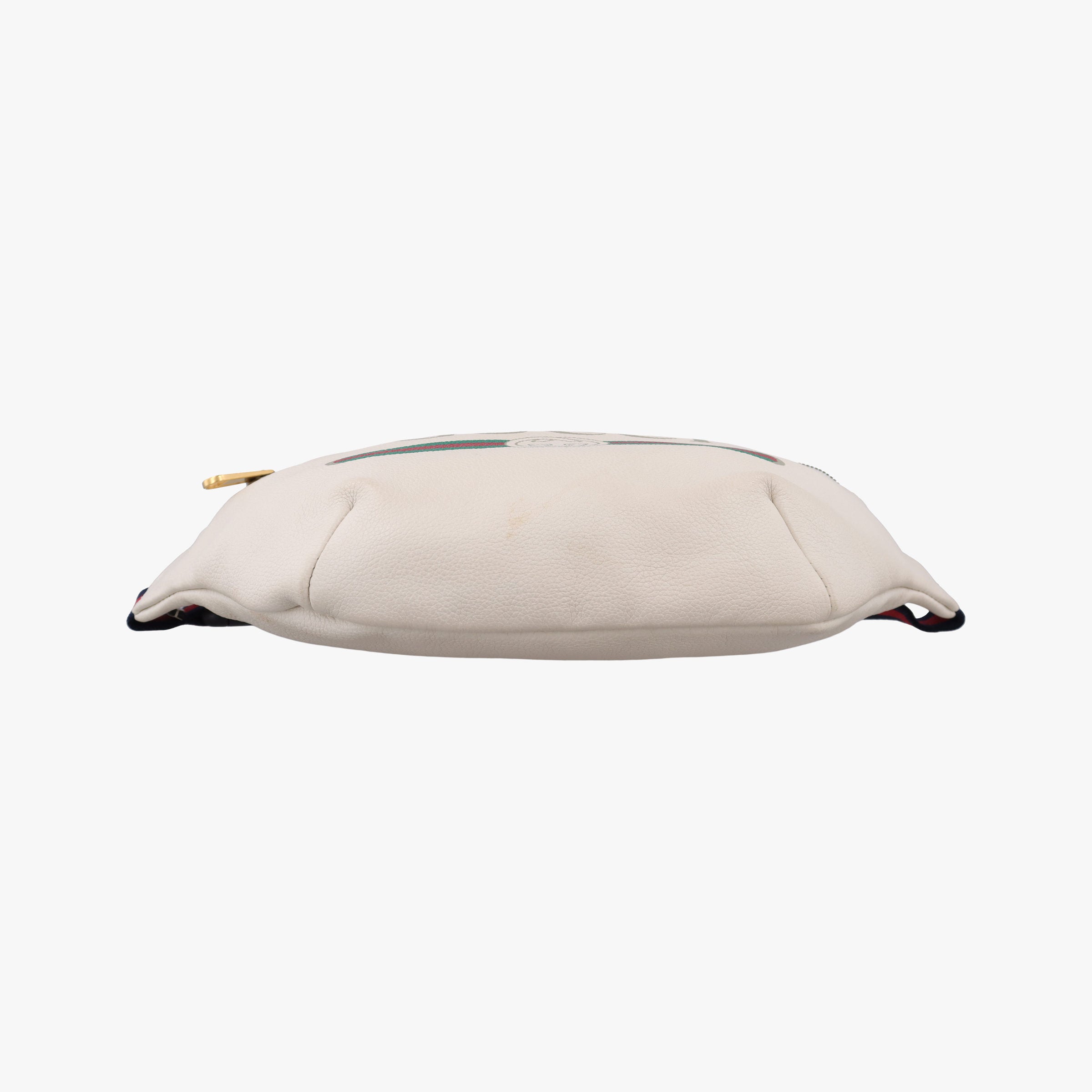 Secondhand Gucci Print White Leather 530412 bum bag/waist bag | stylenewstar