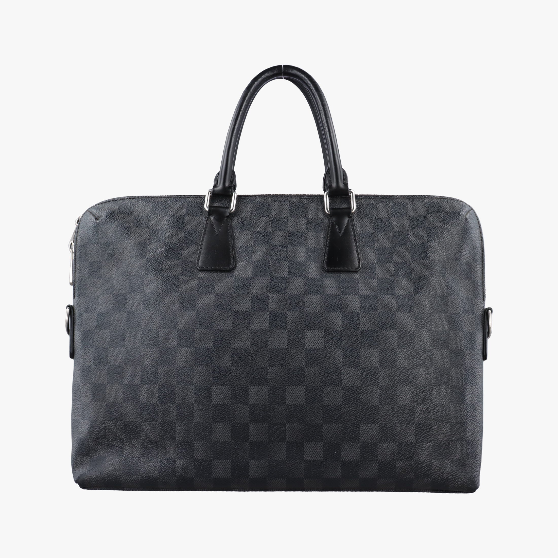 Secondhand Louis Vuitton Porte Documents Jour Noir Damier Graphite N48224 handbag | stylenewstar