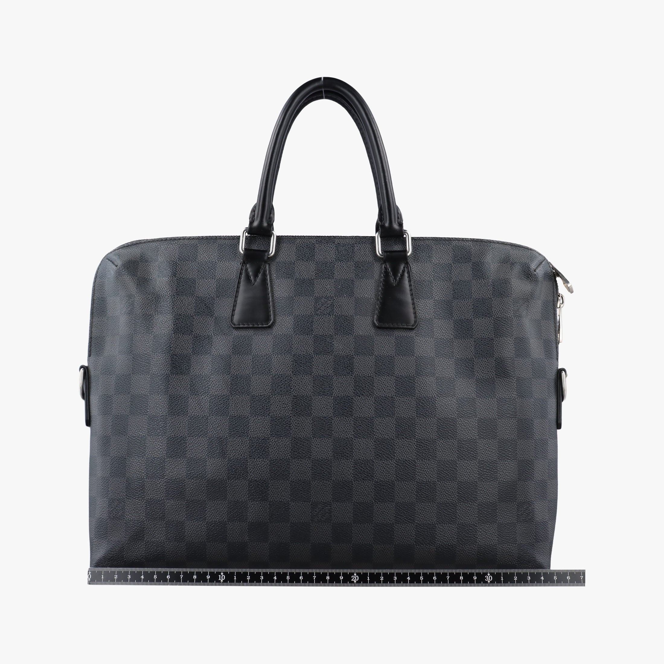 Secondhand Louis Vuitton Porte Documents Jour Noir Damier Graphite N48224 handbag | stylenewstar