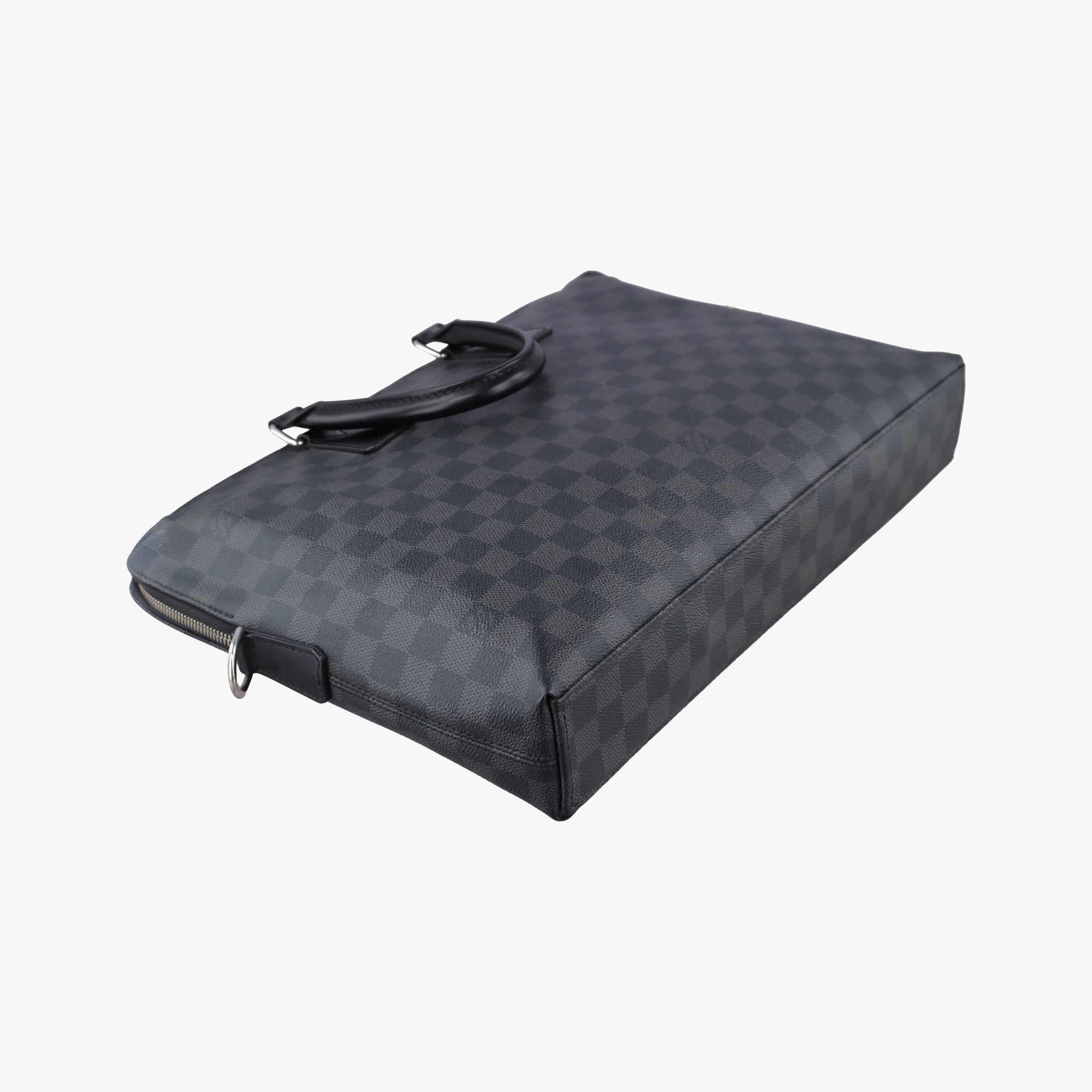 Secondhand Louis Vuitton Porte Documents Jour Noir Damier Graphite N48224 handbag | stylenewstar