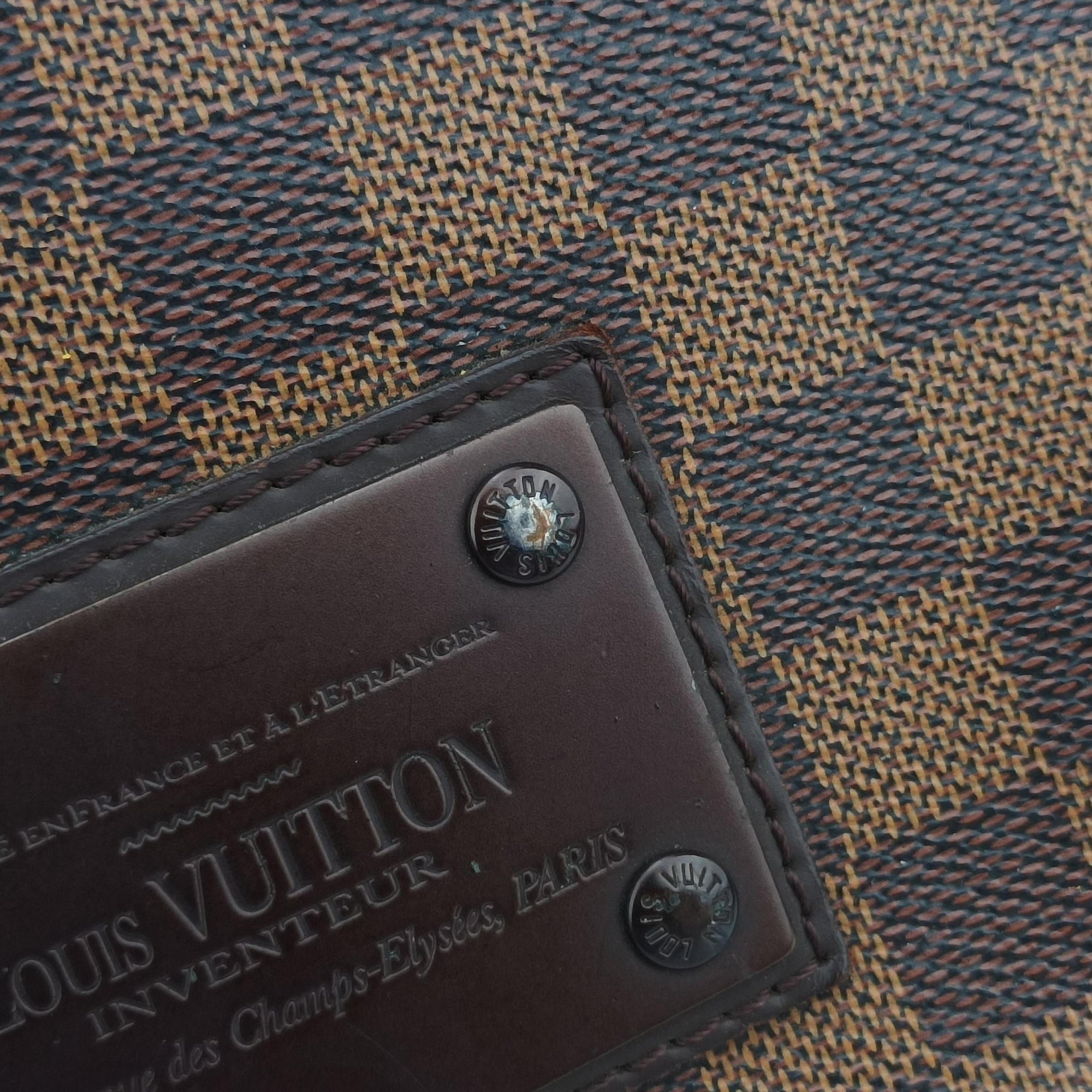 Pre-owned Louis Vuitton BROOKLYN MM EBENE Damier Canvas N51211 shoulderbag | stylenewstar