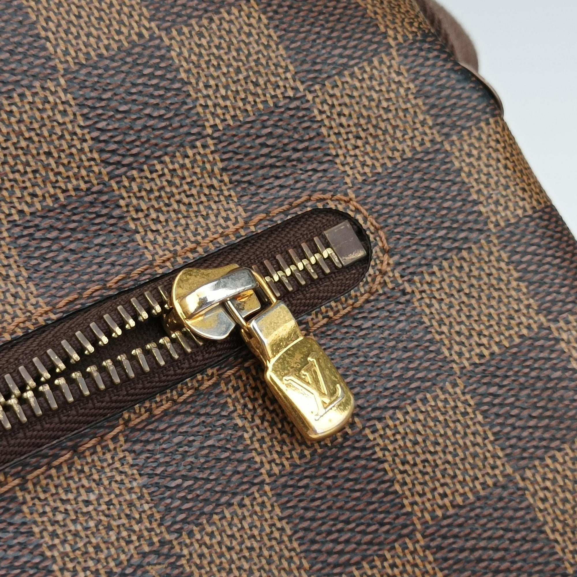Pre-owned Louis Vuitton BROOKLYN MM EBENE Damier Canvas N51211 shoulderbag | stylenewstar