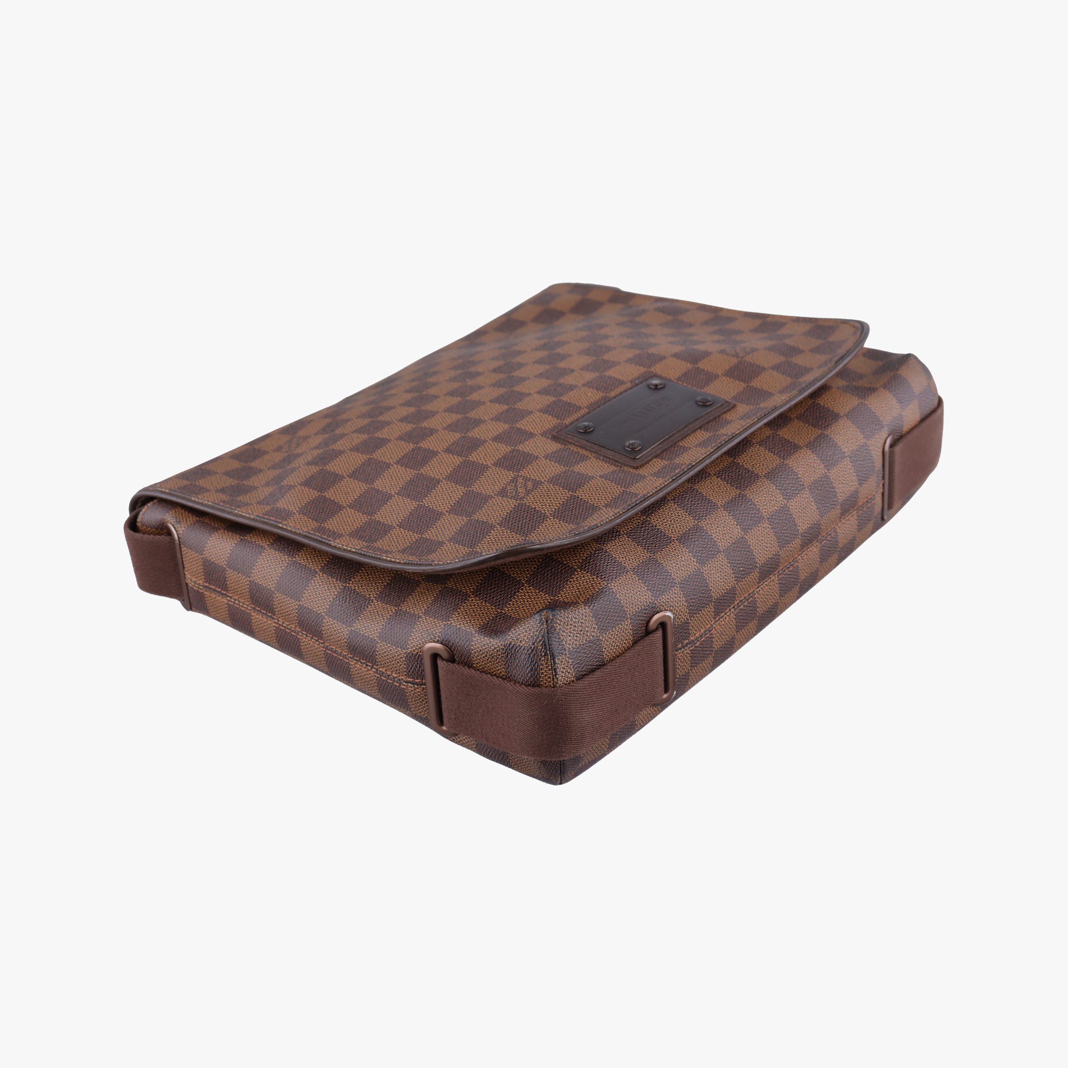 Pre-owned Louis Vuitton BROOKLYN MM EBENE Damier Canvas N51211 shoulderbag | stylenewstar