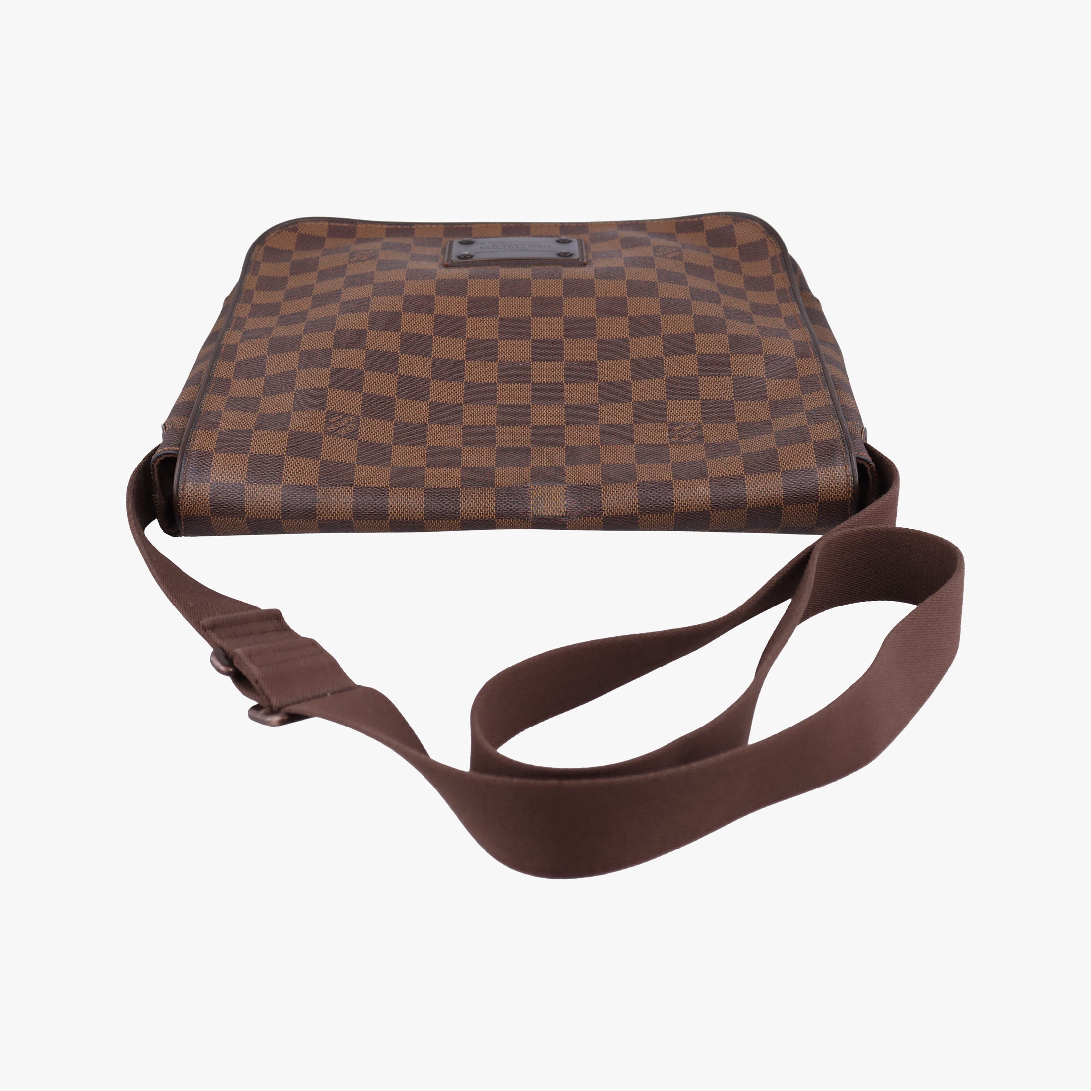 Pre-owned Louis Vuitton BROOKLYN MM EBENE Damier Canvas N51211 shoulderbag | stylenewstar