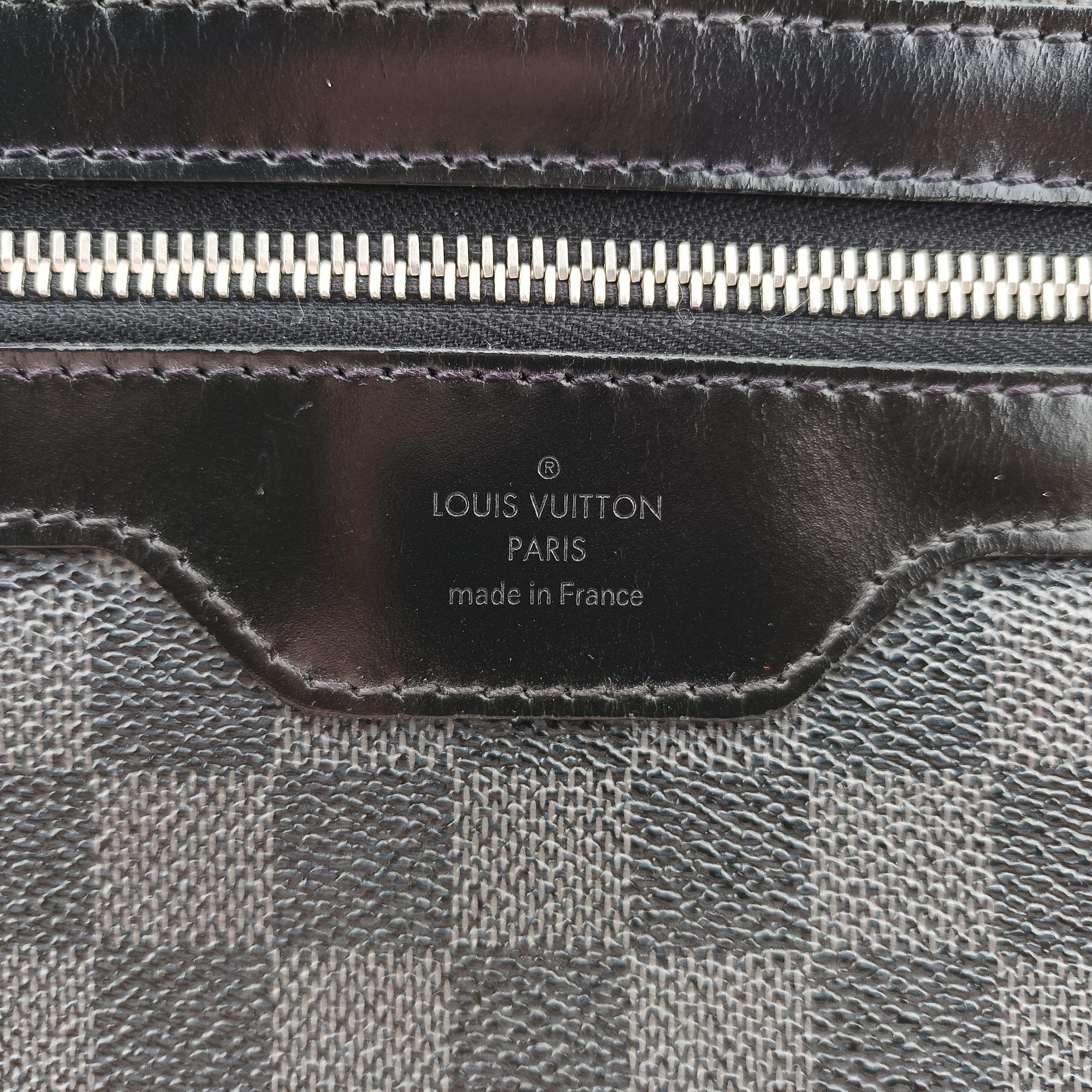 Vintage Louis Vuitton DANIEL MM Noir Damier GRAPHITE N58029 shoulderbag | stylenewstar