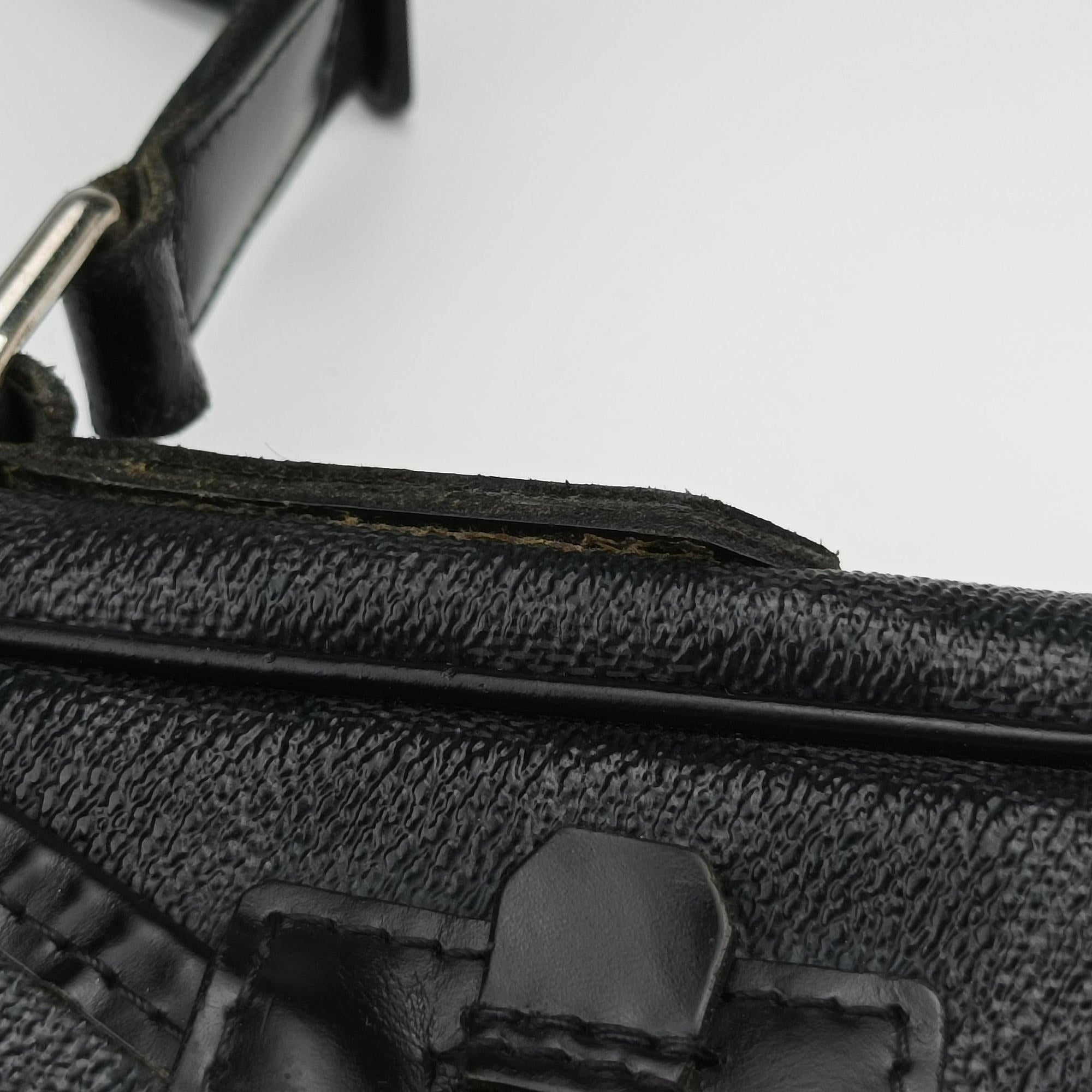 Vintage Louis Vuitton DANIEL MM Noir Damier GRAPHITE N58029 shoulderbag | stylenewstar