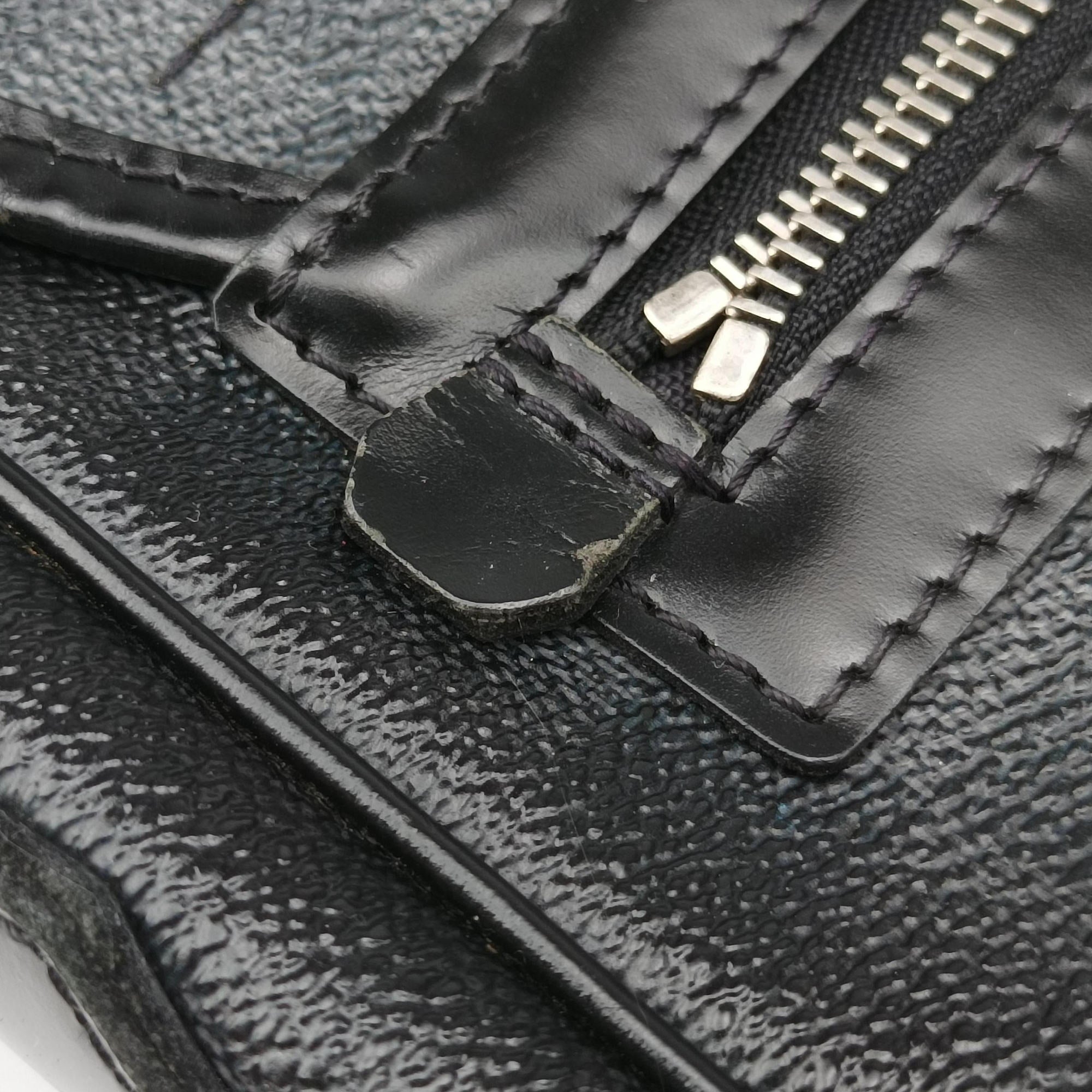Vintage Louis Vuitton DANIEL MM Noir Damier GRAPHITE N58029 shoulderbag | stylenewstar