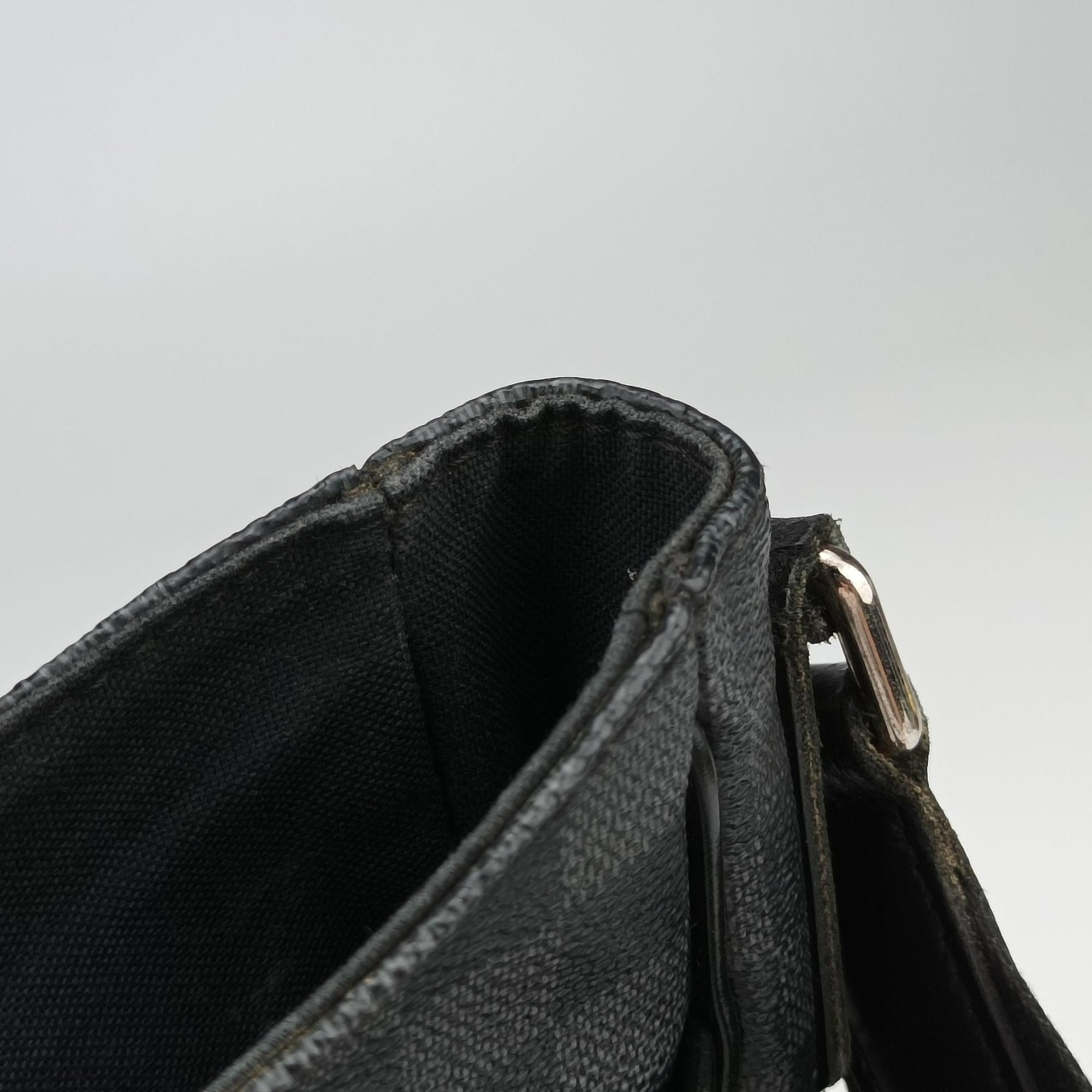 Vintage Louis Vuitton DANIEL MM Noir Damier GRAPHITE N58029 shoulderbag | stylenewstar