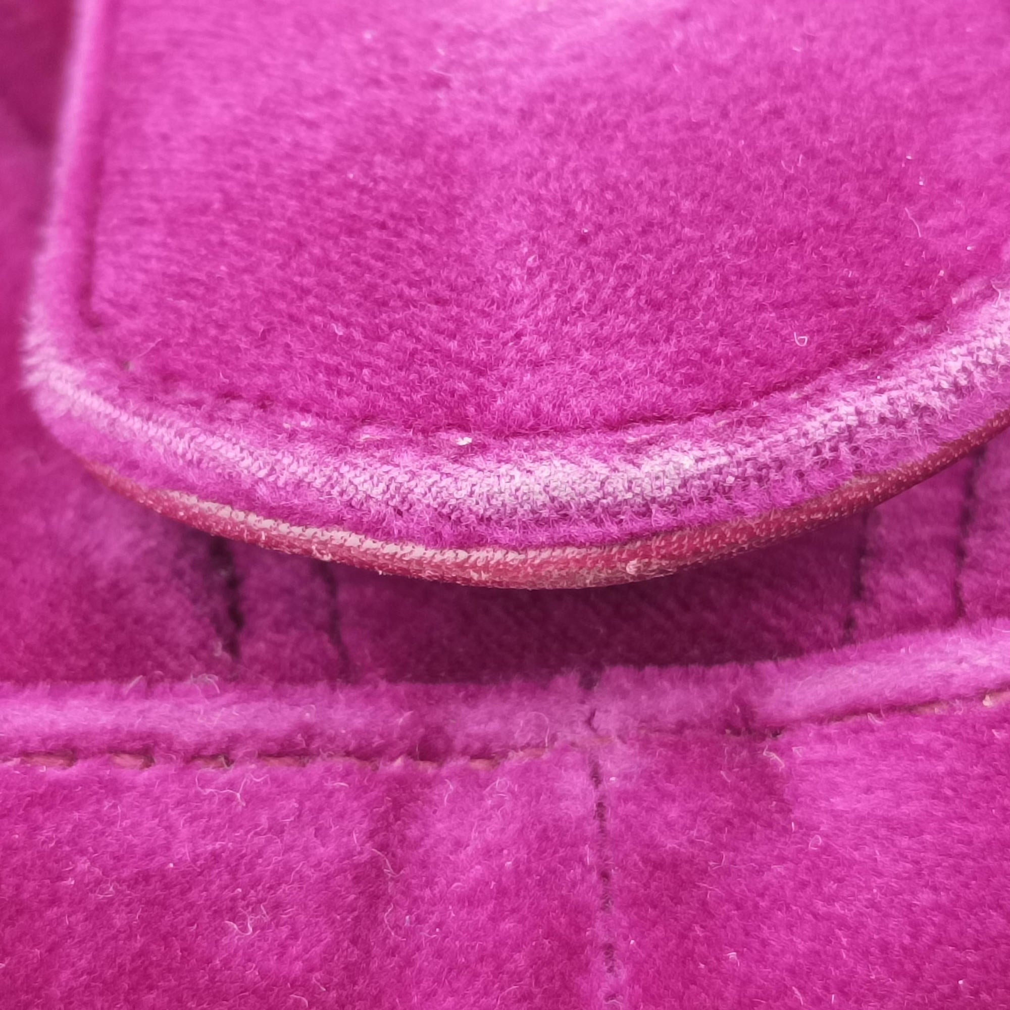 Pre-owned Gucci GG Marmont Purple velour 448497 shoulderbag | stylenewstar