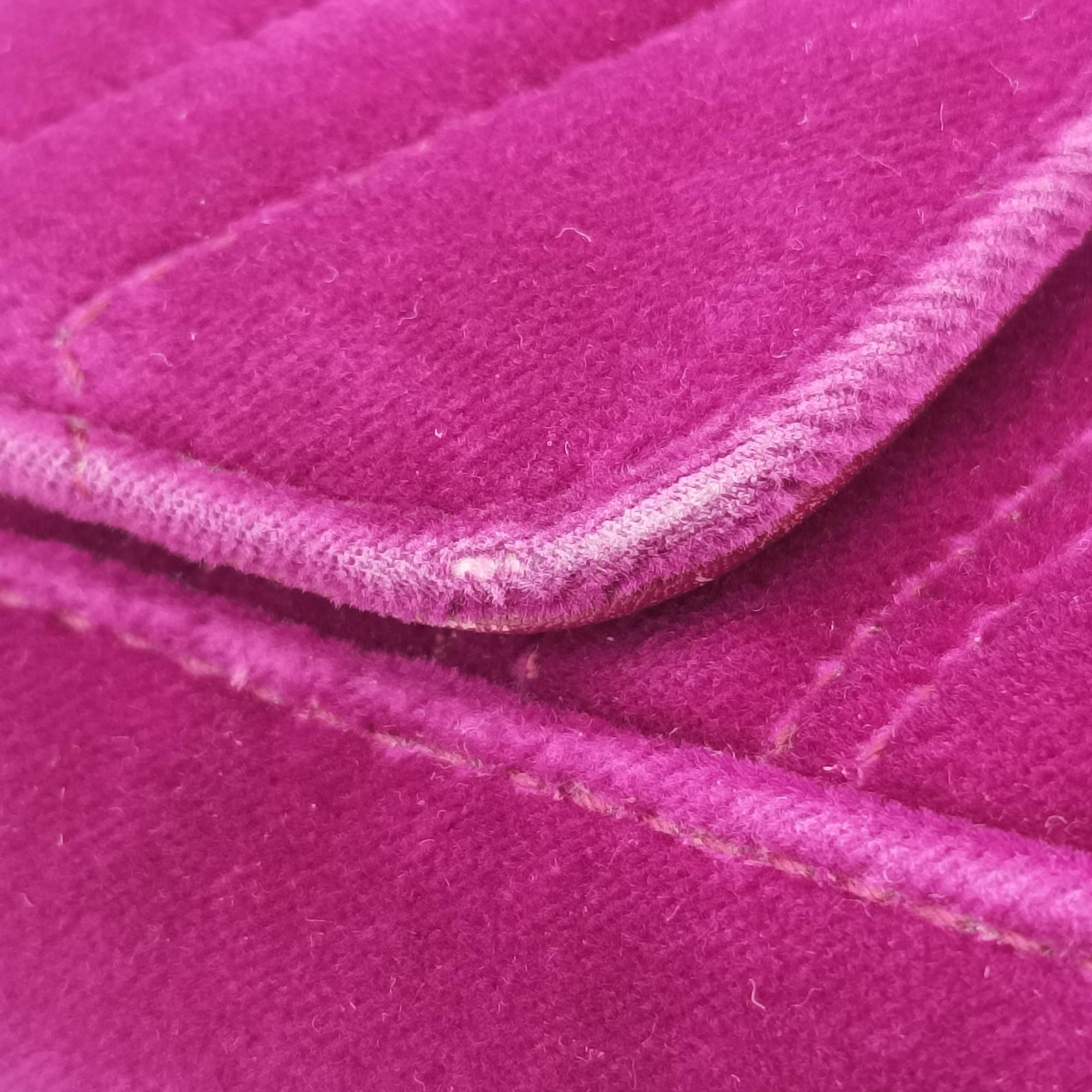 Pre-owned Gucci GG Marmont Purple velour 448497 shoulderbag | stylenewstar