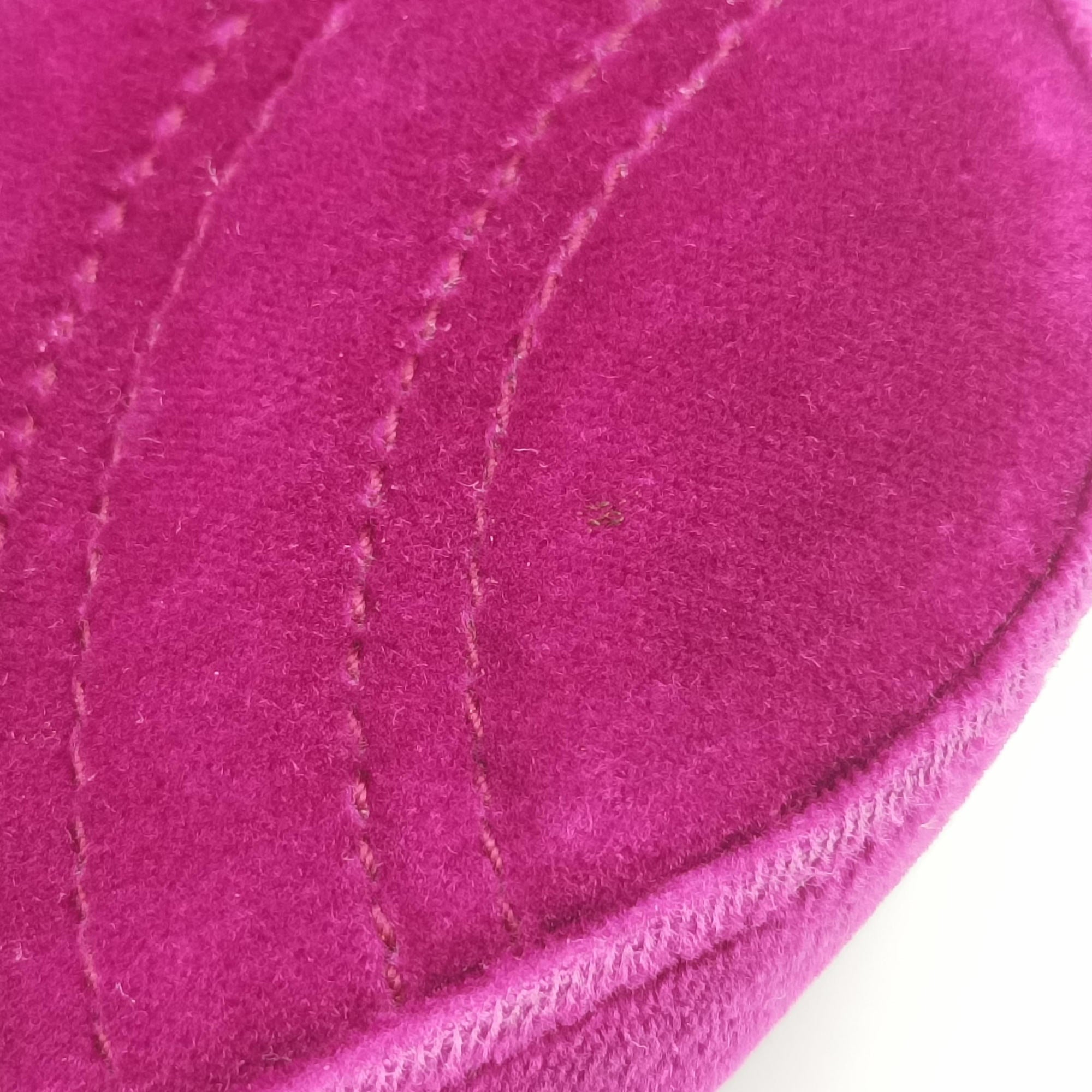 Pre-owned Gucci GG Marmont Purple velour 448497 shoulderbag | stylenewstar
