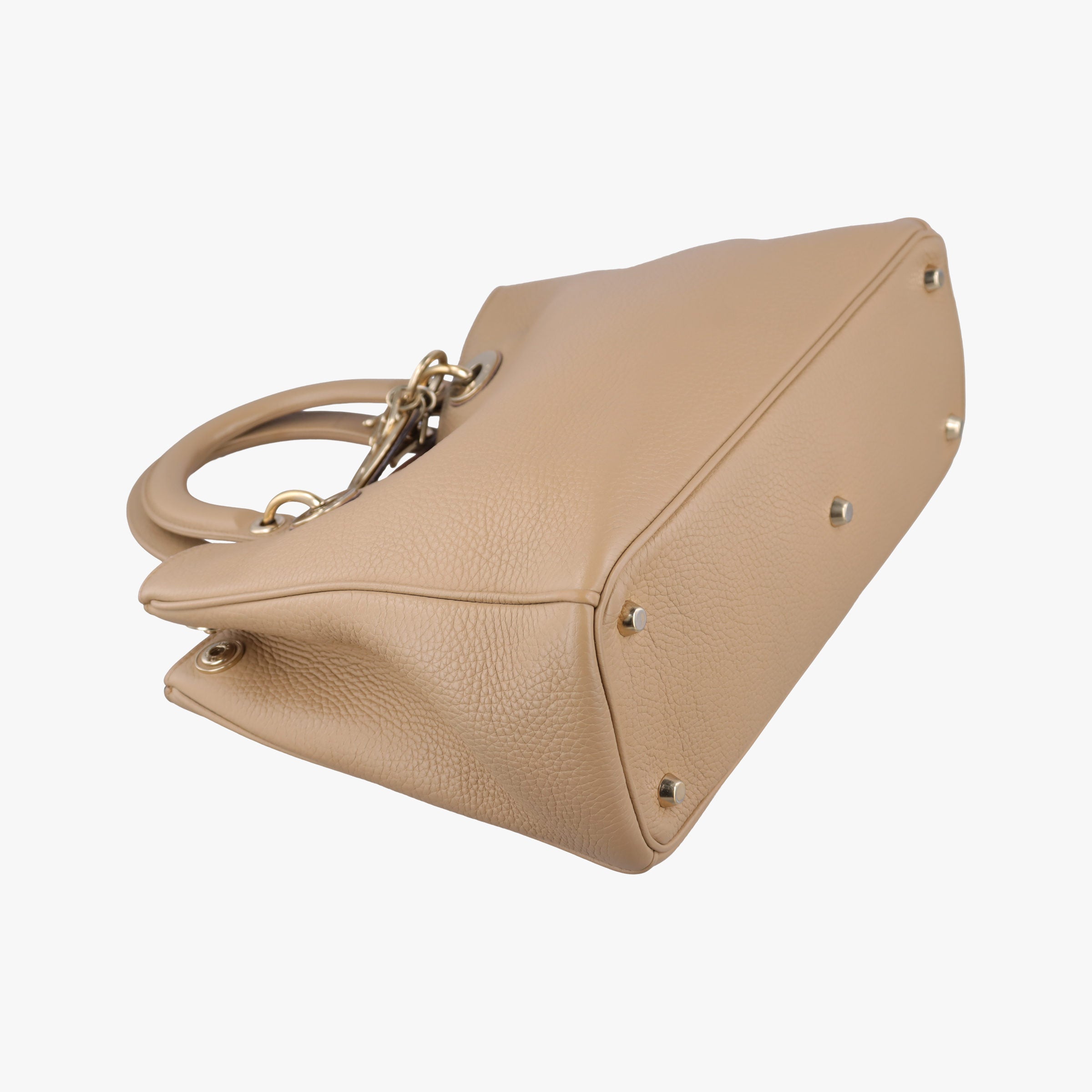 Pre-owned Christian Dior Diorissimo Beige Leather  shoulderbag | stylenewstar