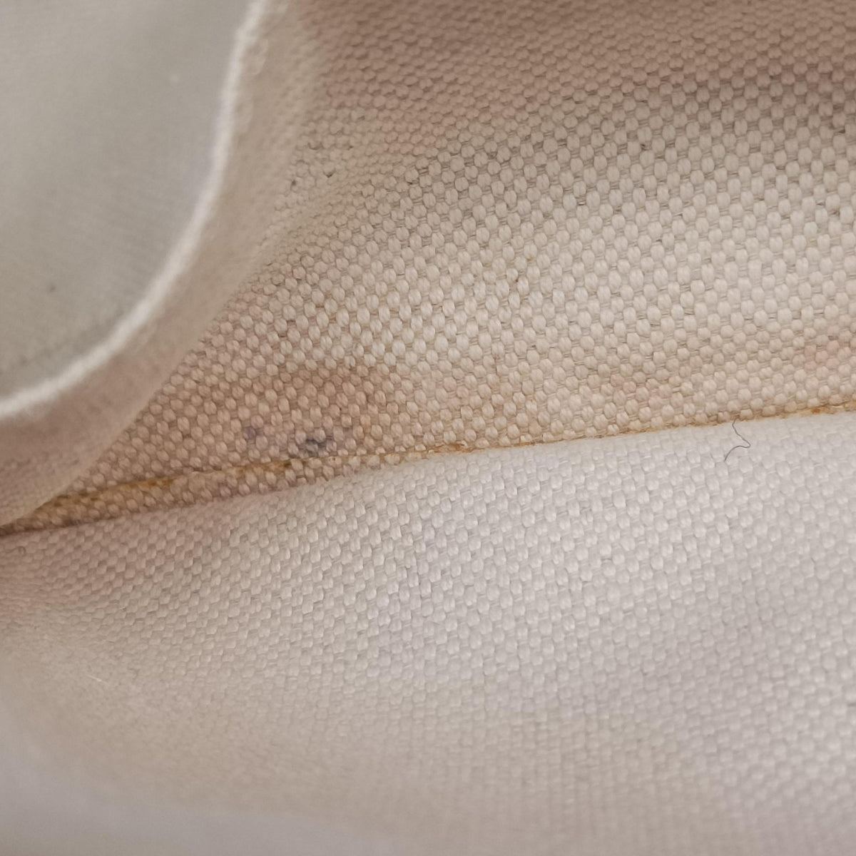 Secondhand Gucci KEN SCOTT Horsebit 1955 beige×white PVC coated canvas×leather 640716 shoulderbag | stylenewstar