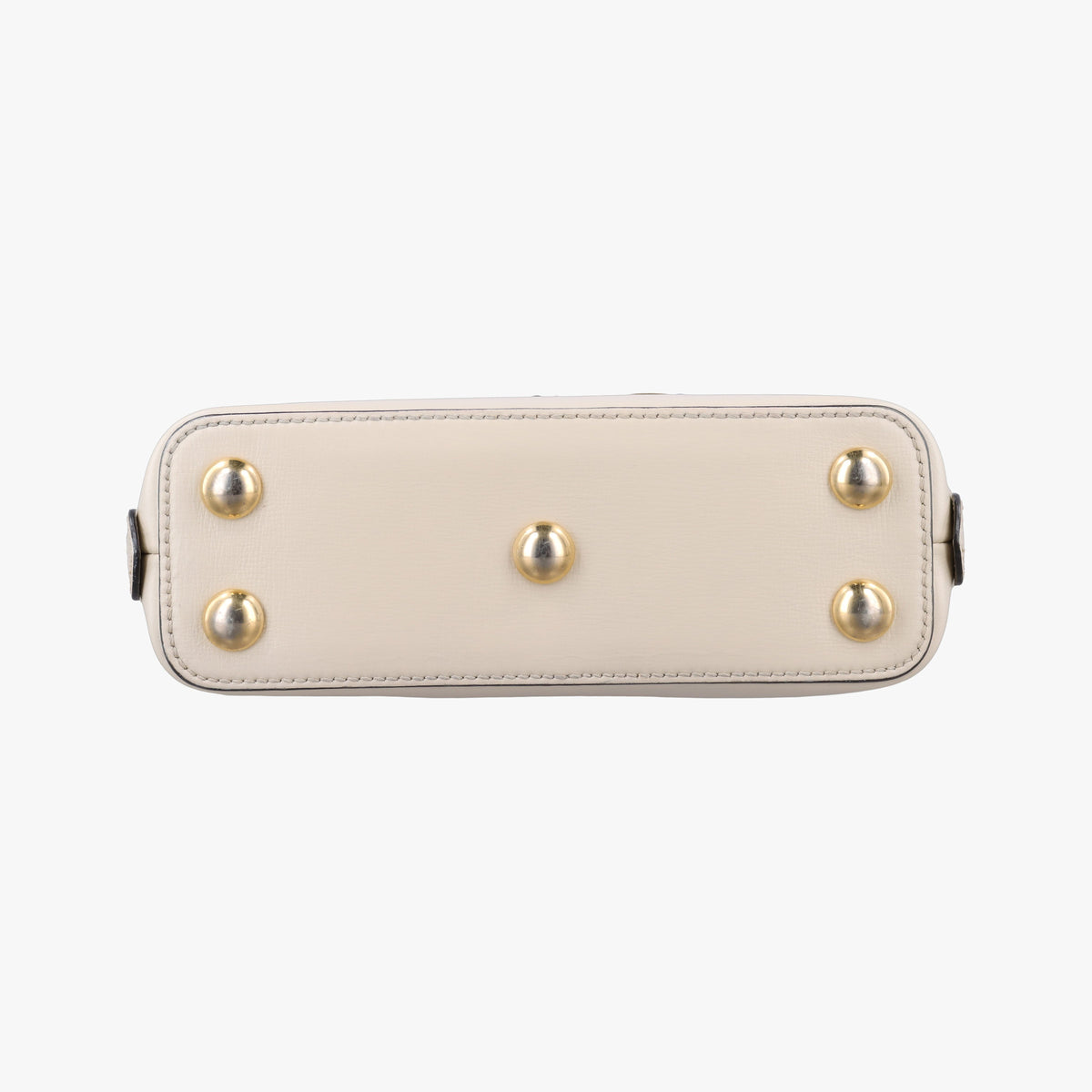 Secondhand Gucci KEN SCOTT Horsebit 1955 beige×white PVC coated canvas×leather 640716 shoulderbag | stylenewstar