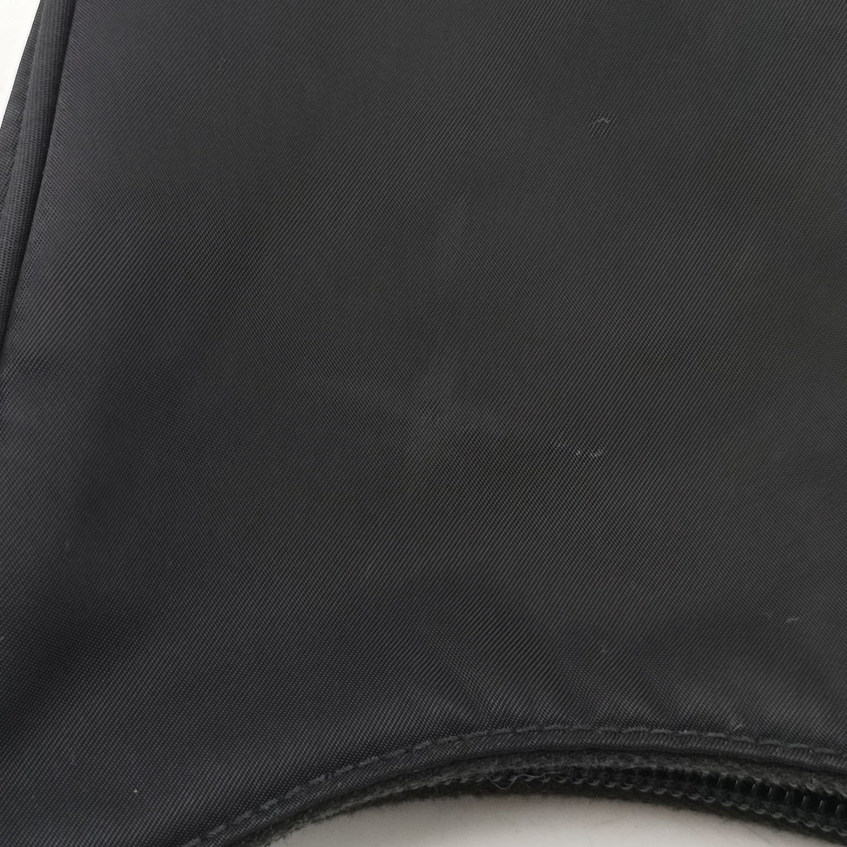 Pre-owned Prada Tonal Logo Hobo Black Nylon  shoulderbag | stylenewstar