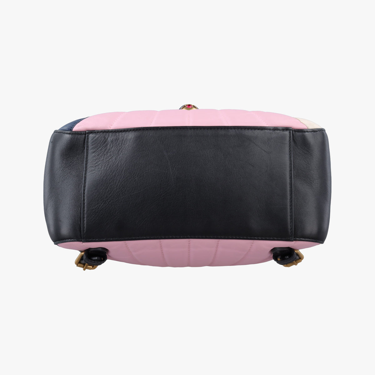 Pre-owned Gucci Queen Margaret Bamboo Multicolour Leather 476664 backpack/rucksack | stylenewstar