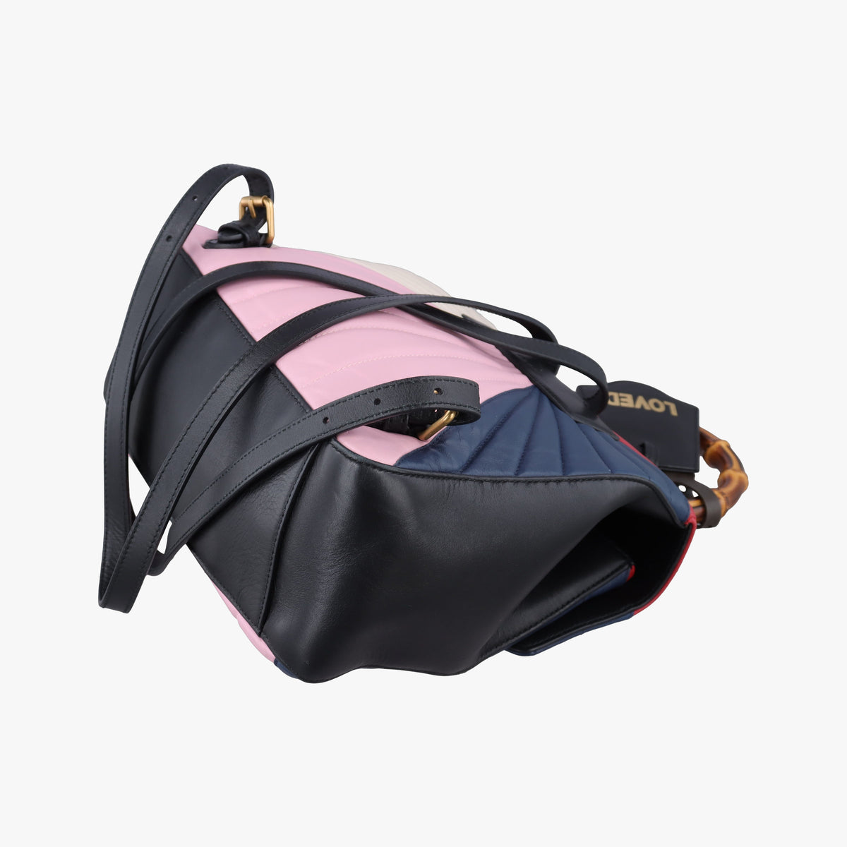 Pre-owned Gucci Queen Margaret Bamboo Multicolour Leather 476664 backpack/rucksack | stylenewstar