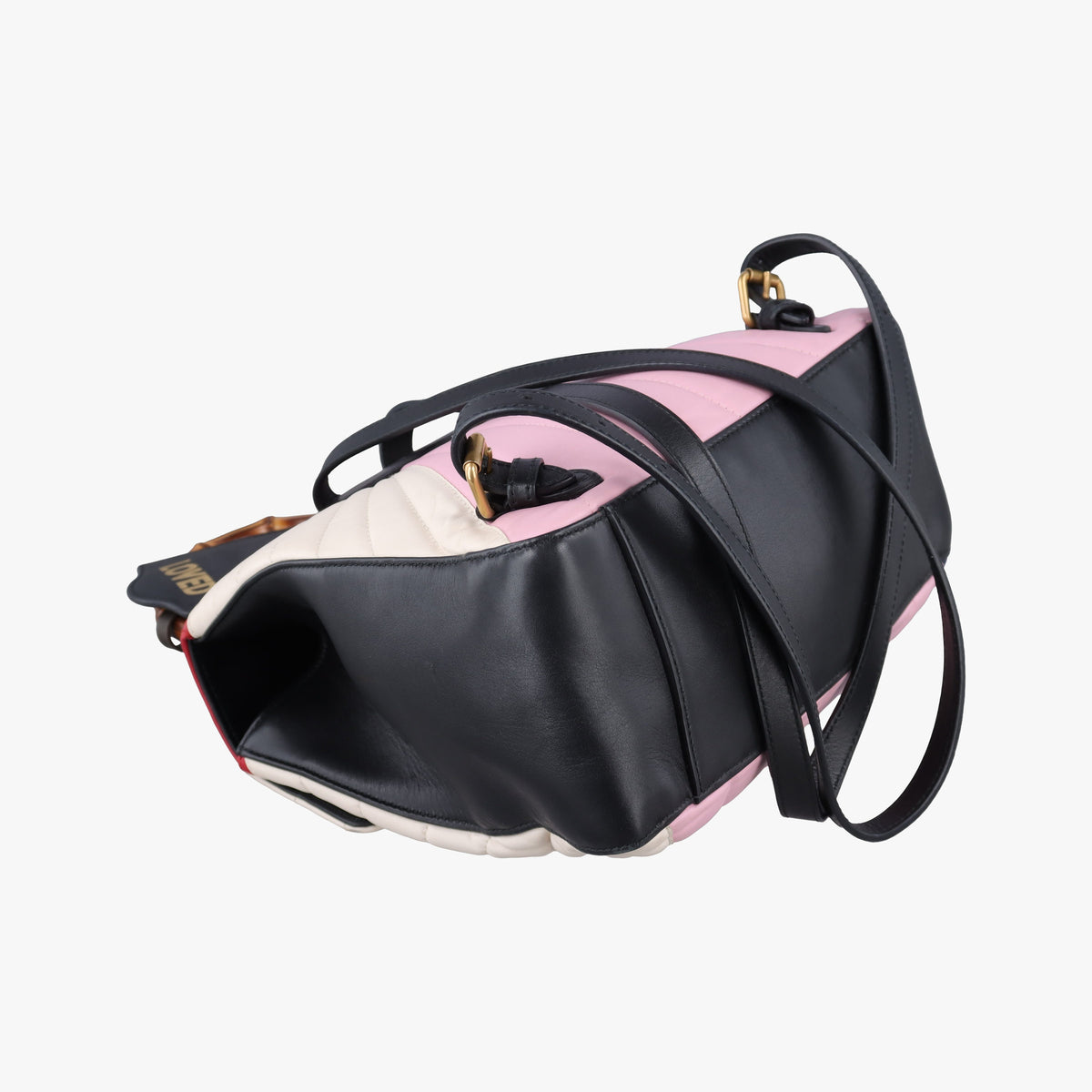 Pre-owned Gucci Queen Margaret Bamboo Multicolour Leather 476664 backpack/rucksack | stylenewstar
