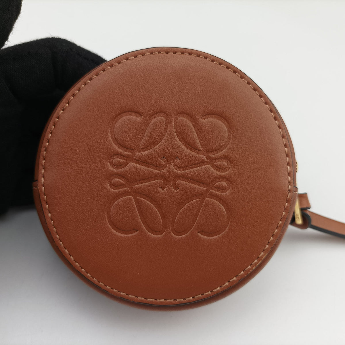Pre-owned Loewe Cookie pouch Brown Leather  coinpurse | stylenewstar